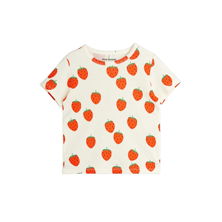 Strawberries Short Sleeve T-shirt - White - image 1