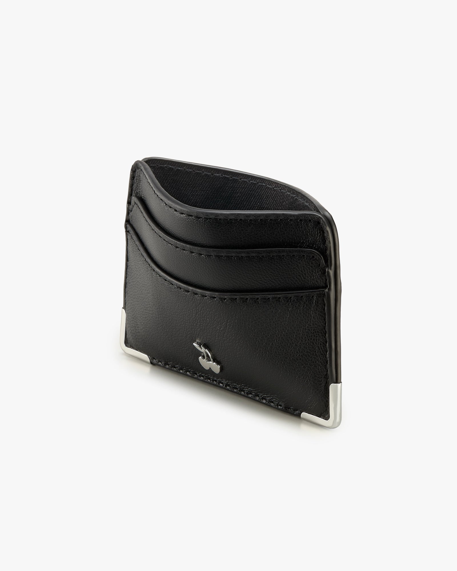Rose Leather Cardholder Black - Black - image 4