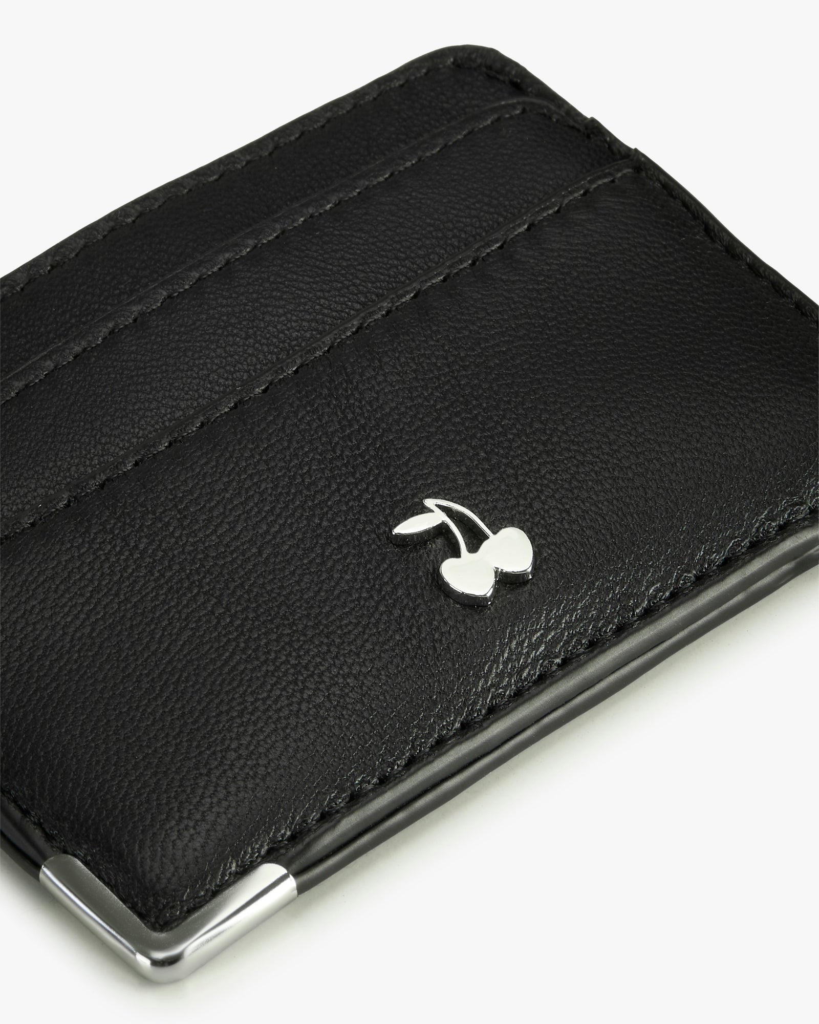 Rose Leather Cardholder Black - Black - image 5
