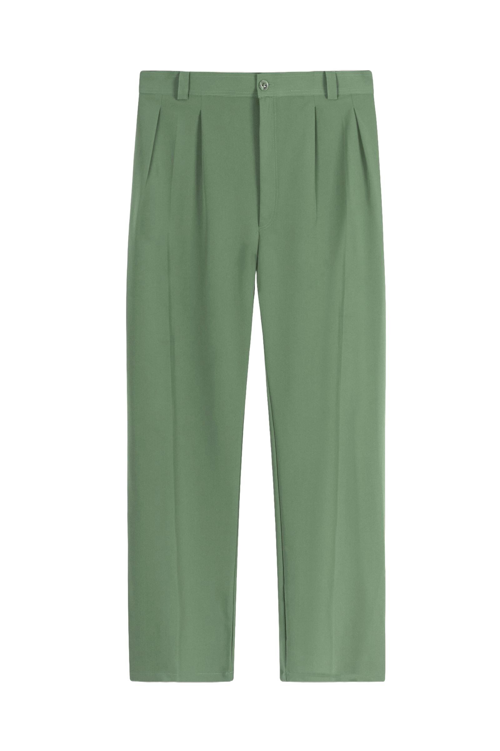 Pistachio Pleated Relaxed Pants