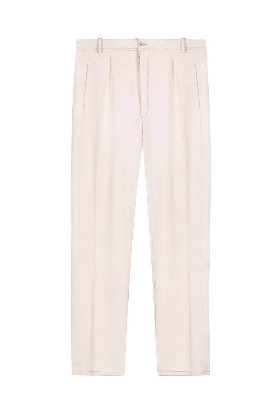 Off-White Pleated Relaxed Pants
