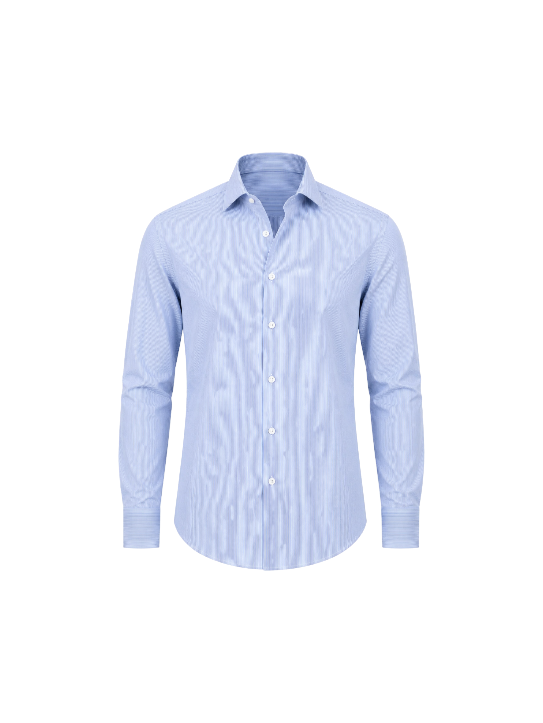Navy Striped Poplin Shirt