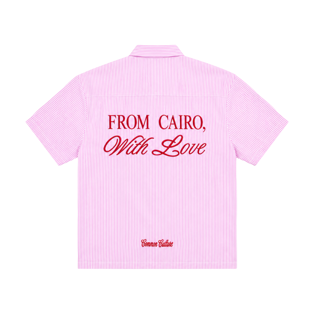 With Love Pink Pinstriped Shirt