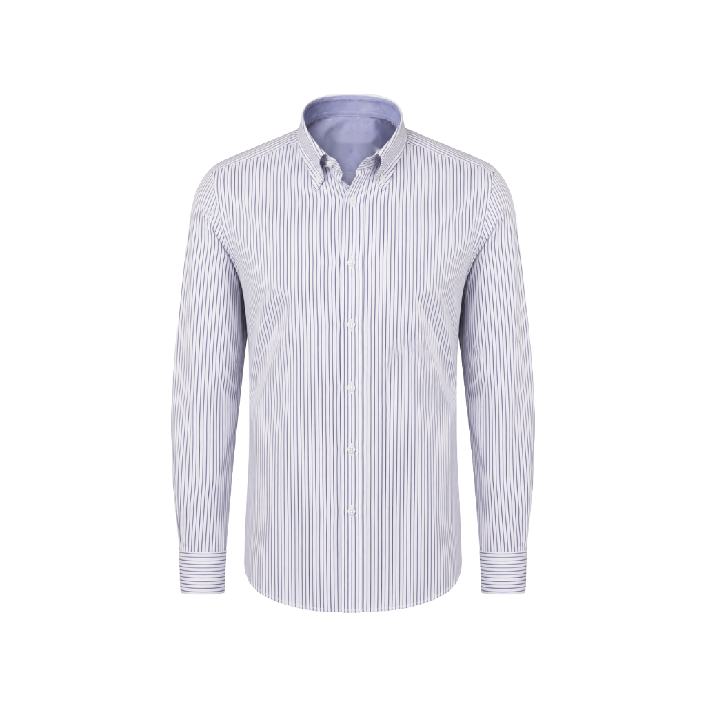 Navy Pinstripe Shirt