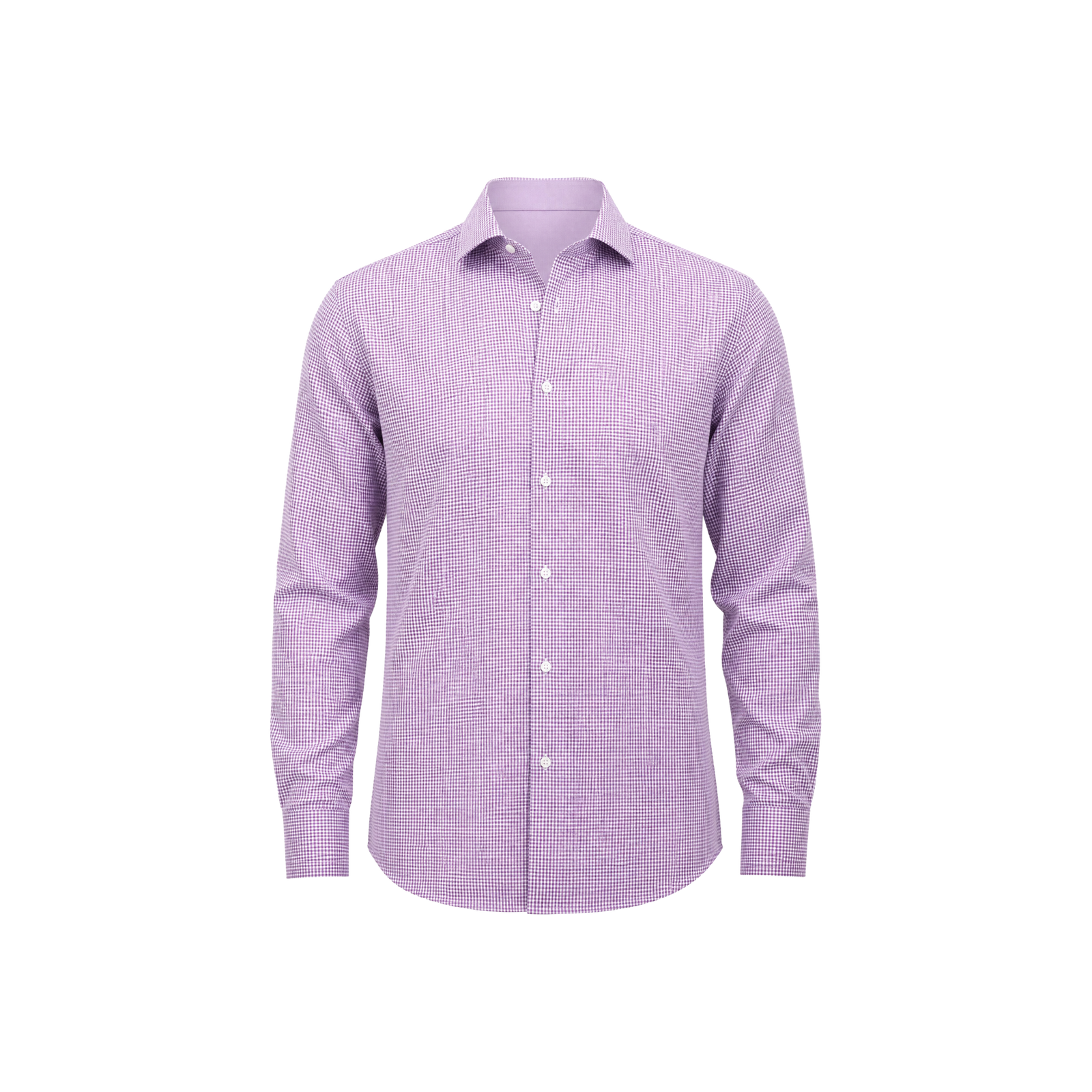 Houndstooth White Collar Shirt