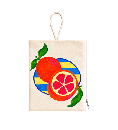 Orange Stripe Pouch