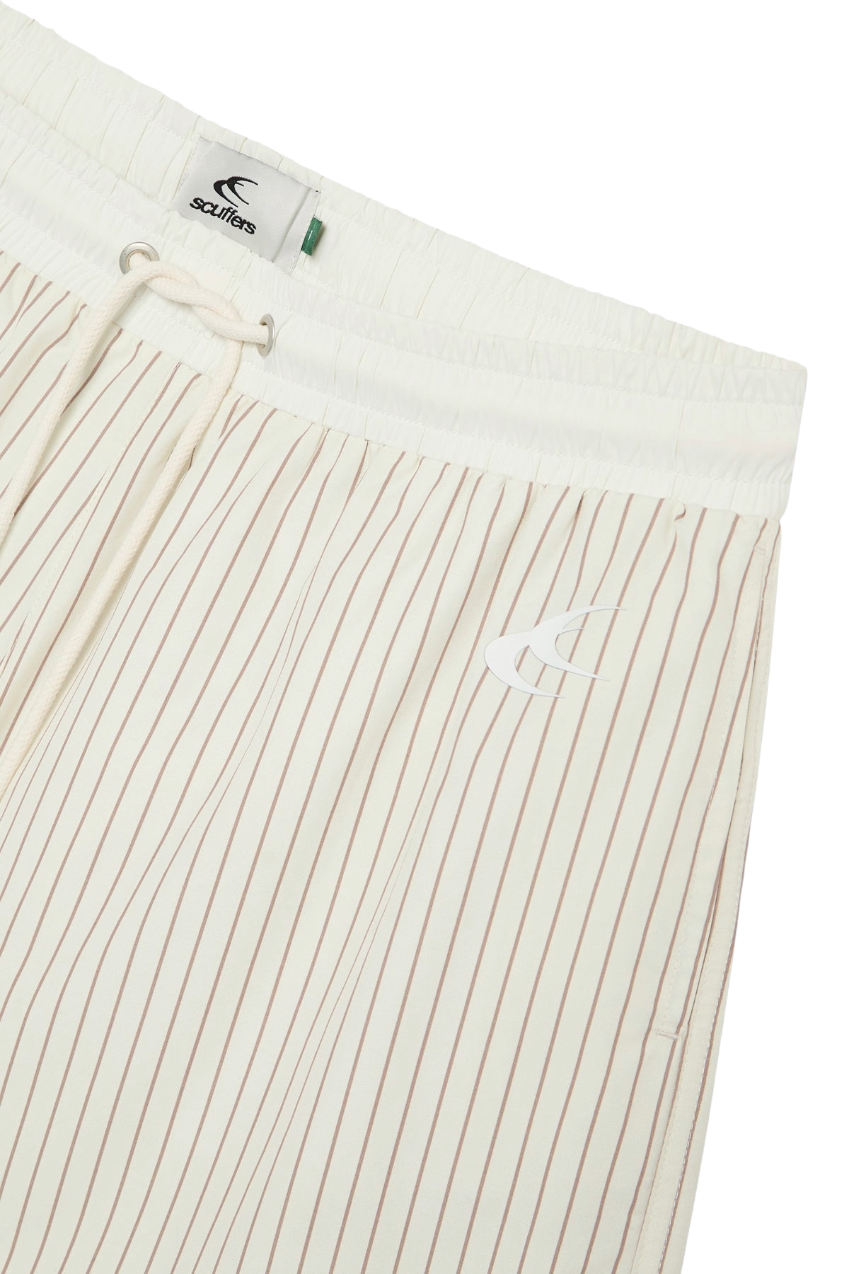 Pinstripe White Swimpants