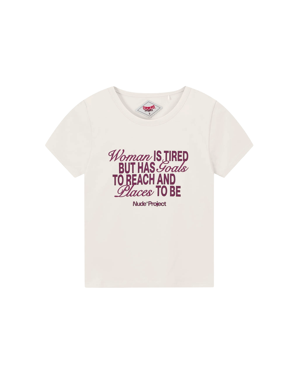 Goals Baby Tee Marshmallow