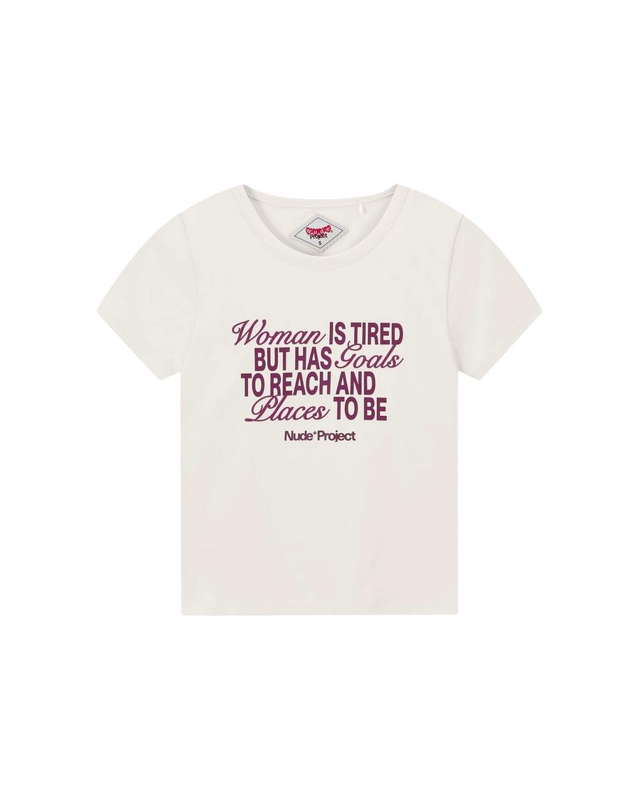 Goals Baby Tee Marshmallow