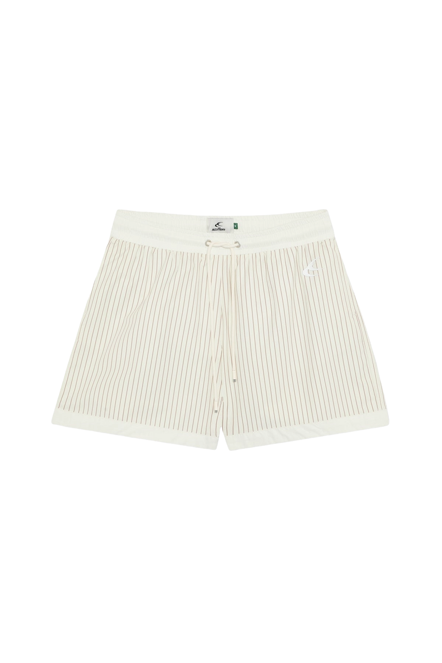 Pinstripe White Swimpants