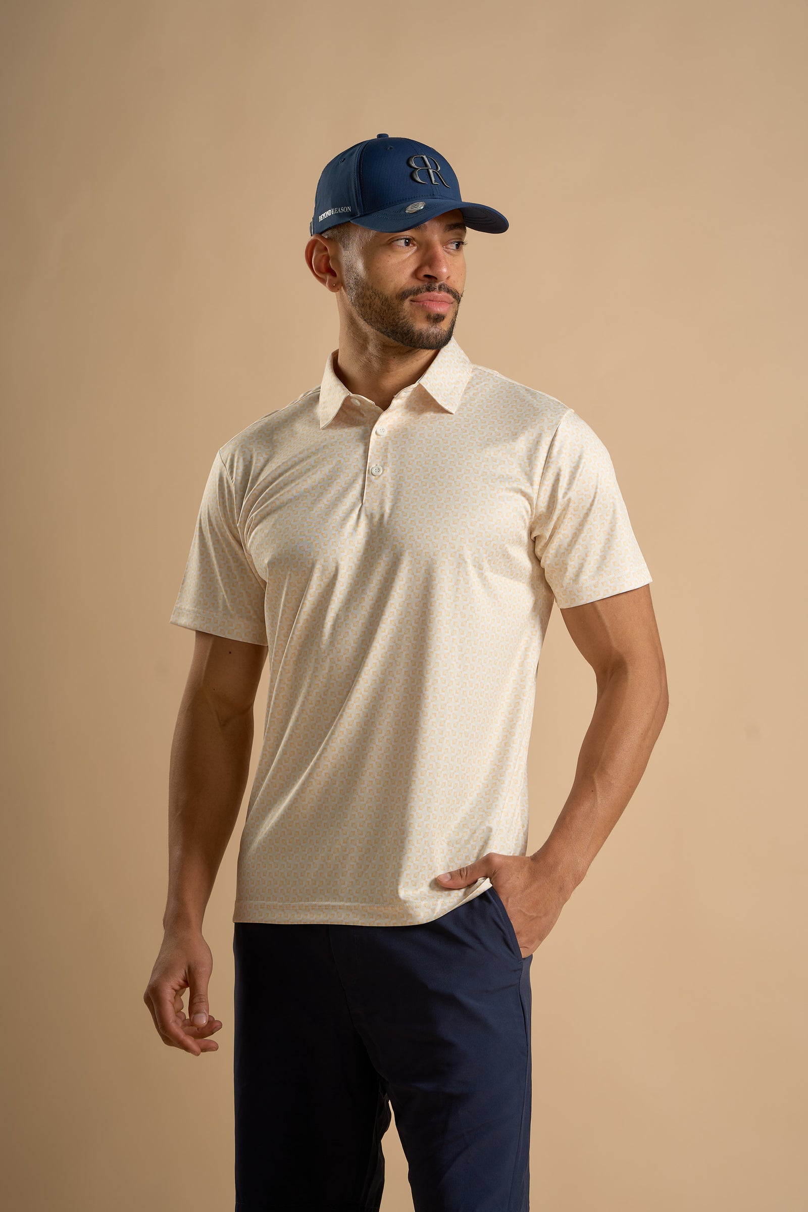 Eagle Fabric Collar Polo - Amber Yellow - image 2