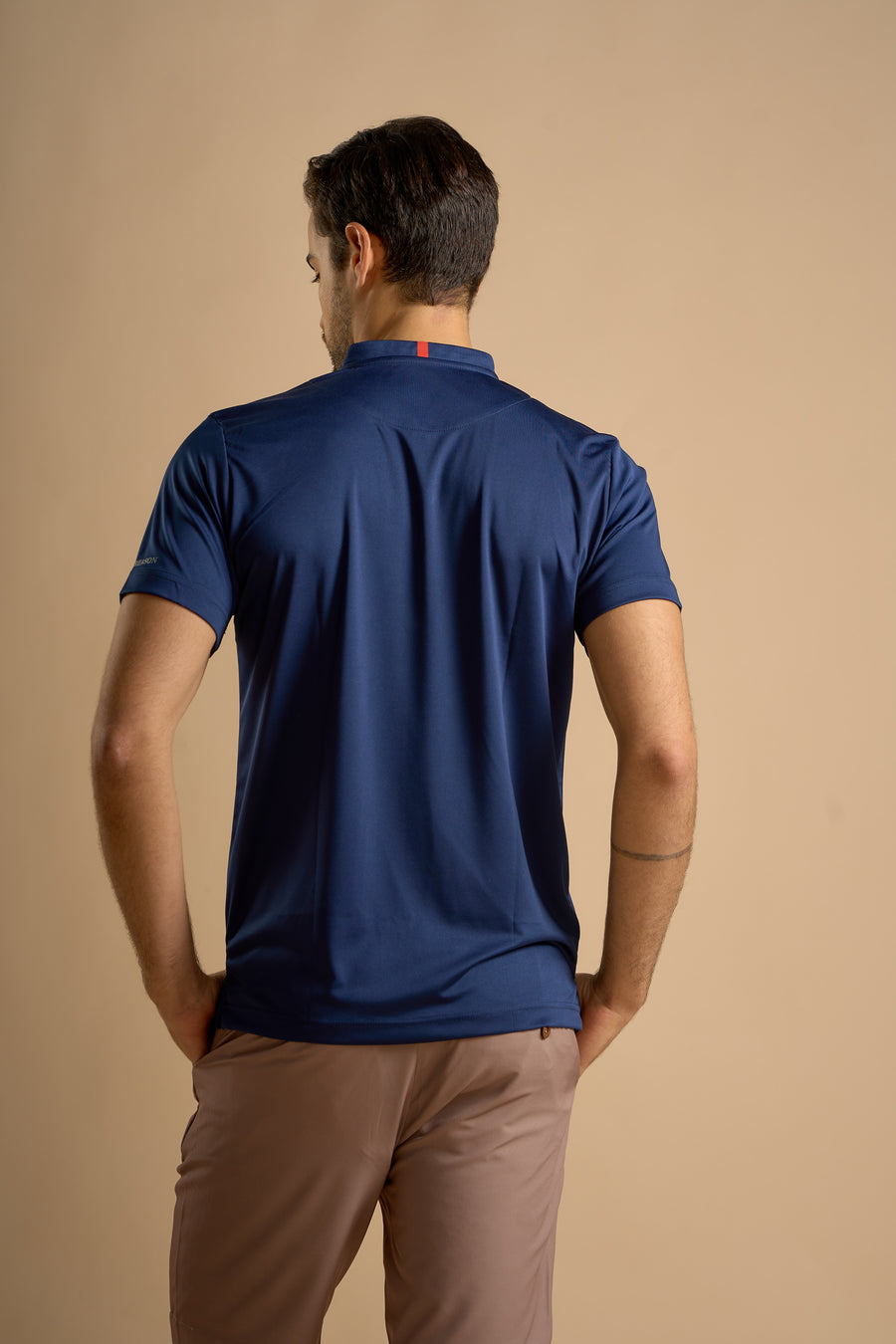 Par Polo - Chinese Collar - Navy Blue - image 1