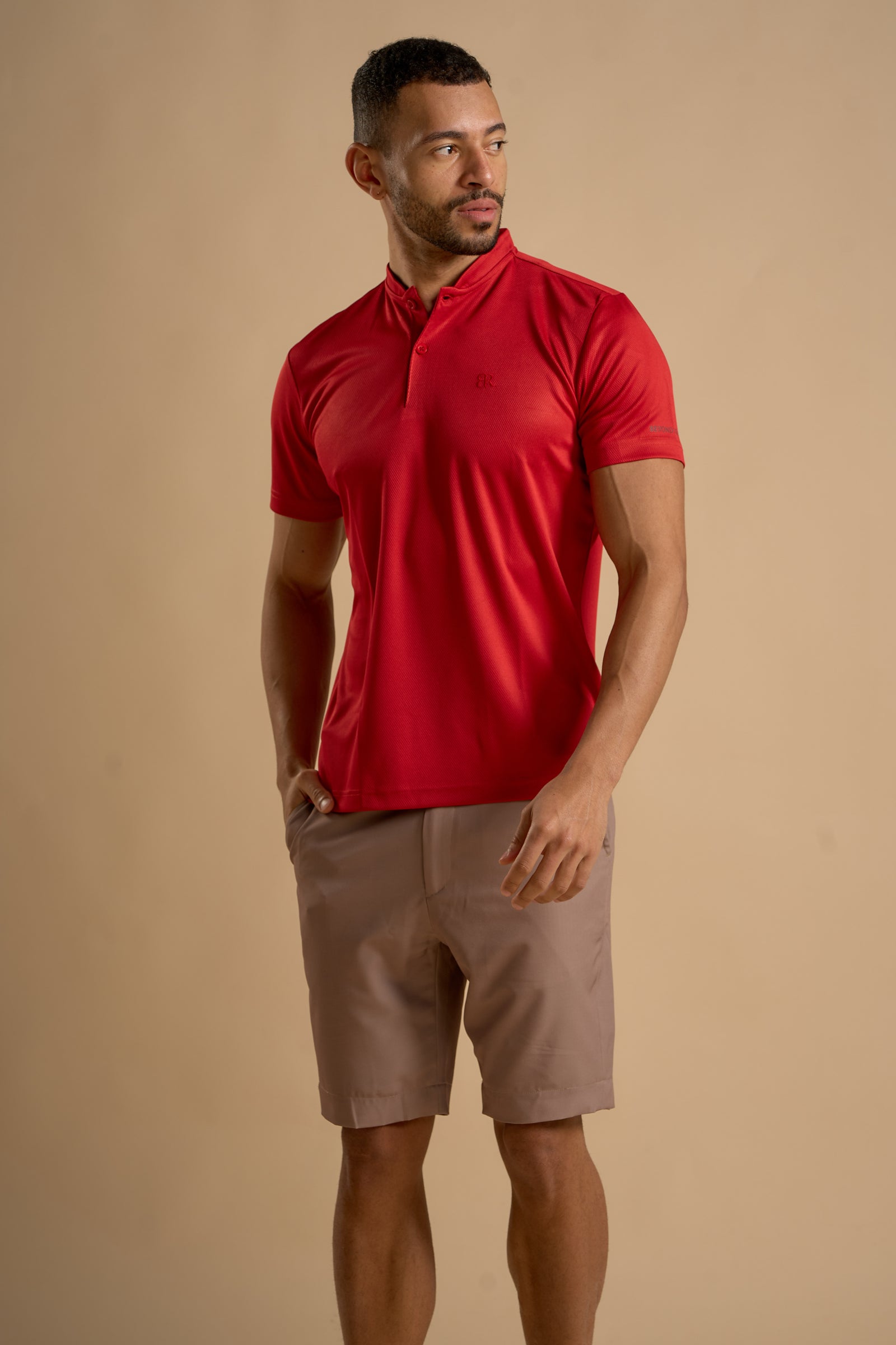 Par Polo - Chinese Collar - Red - image 2