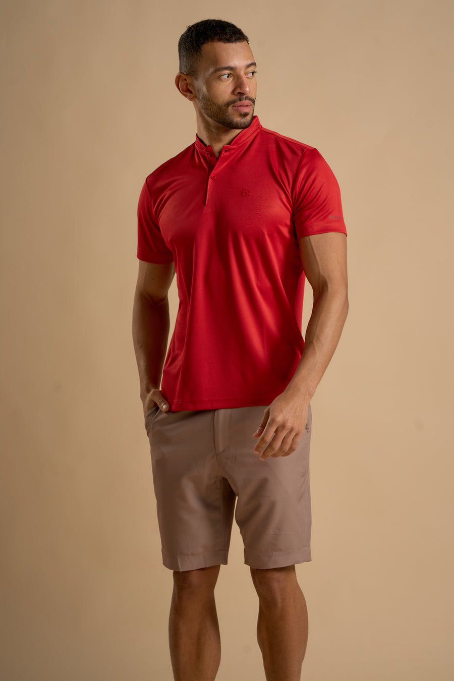 Par Polo - Chinese Collar - Red - image 2