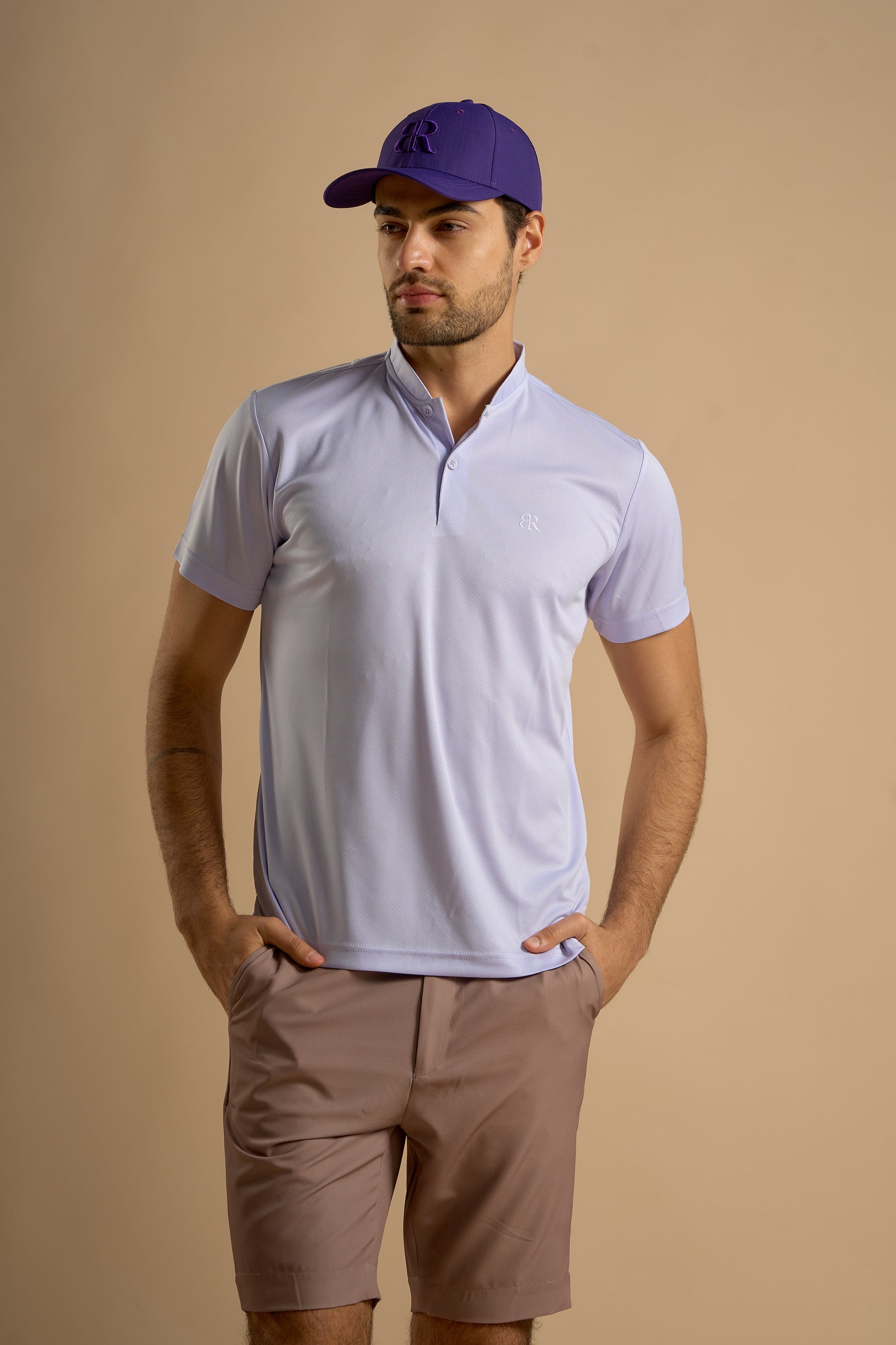 Par Polo - Chinese Collar - Thistle - image 2