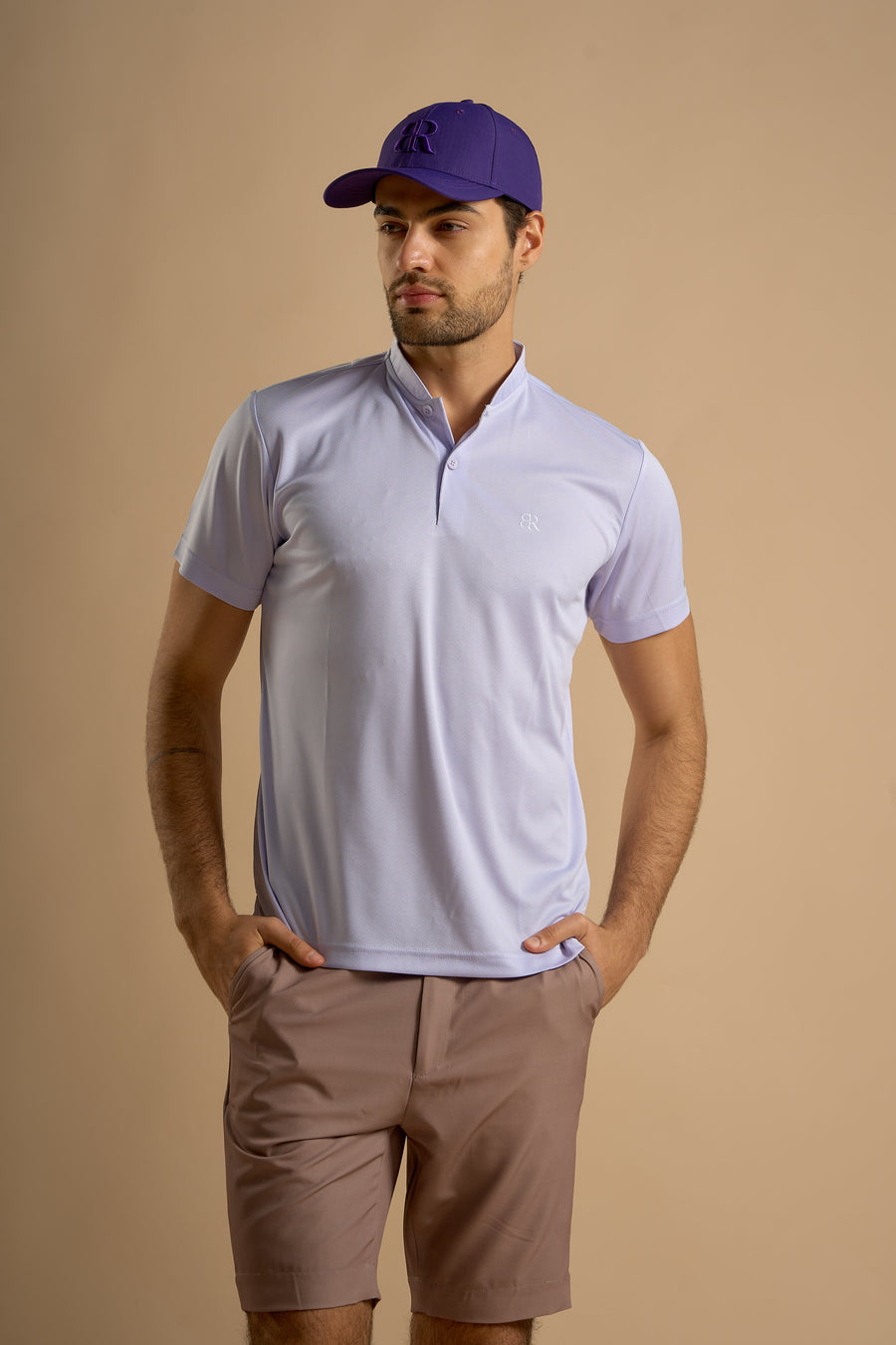 Par Polo - Chinese Collar - Thistle - image 2