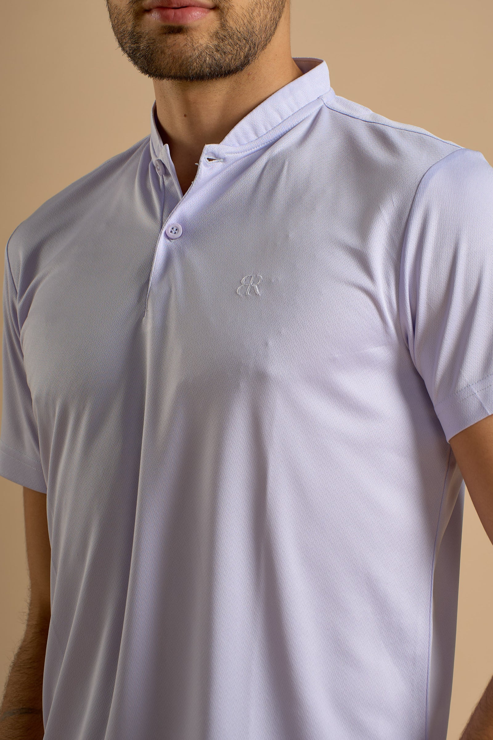 Par Polo - Chinese Collar - Thistle - image 4