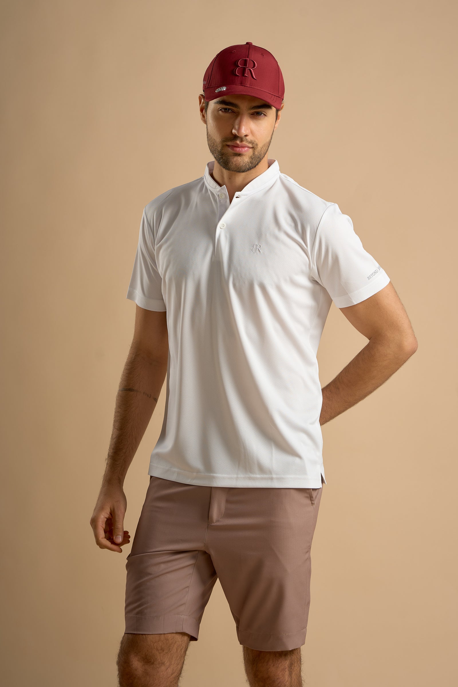 Par Polo - Chinese Collar - White - image 1
