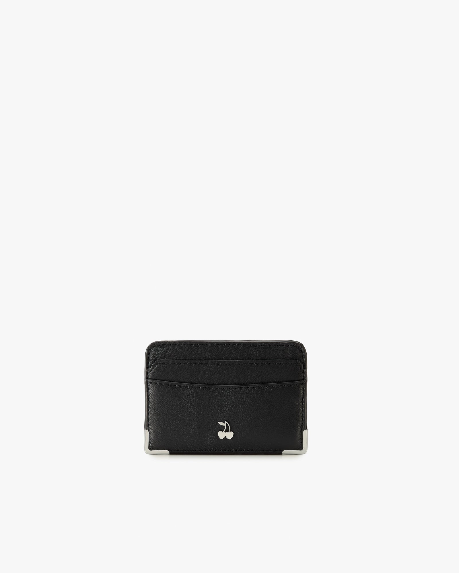 Rose Leather Cardholder Black - Black - image 2