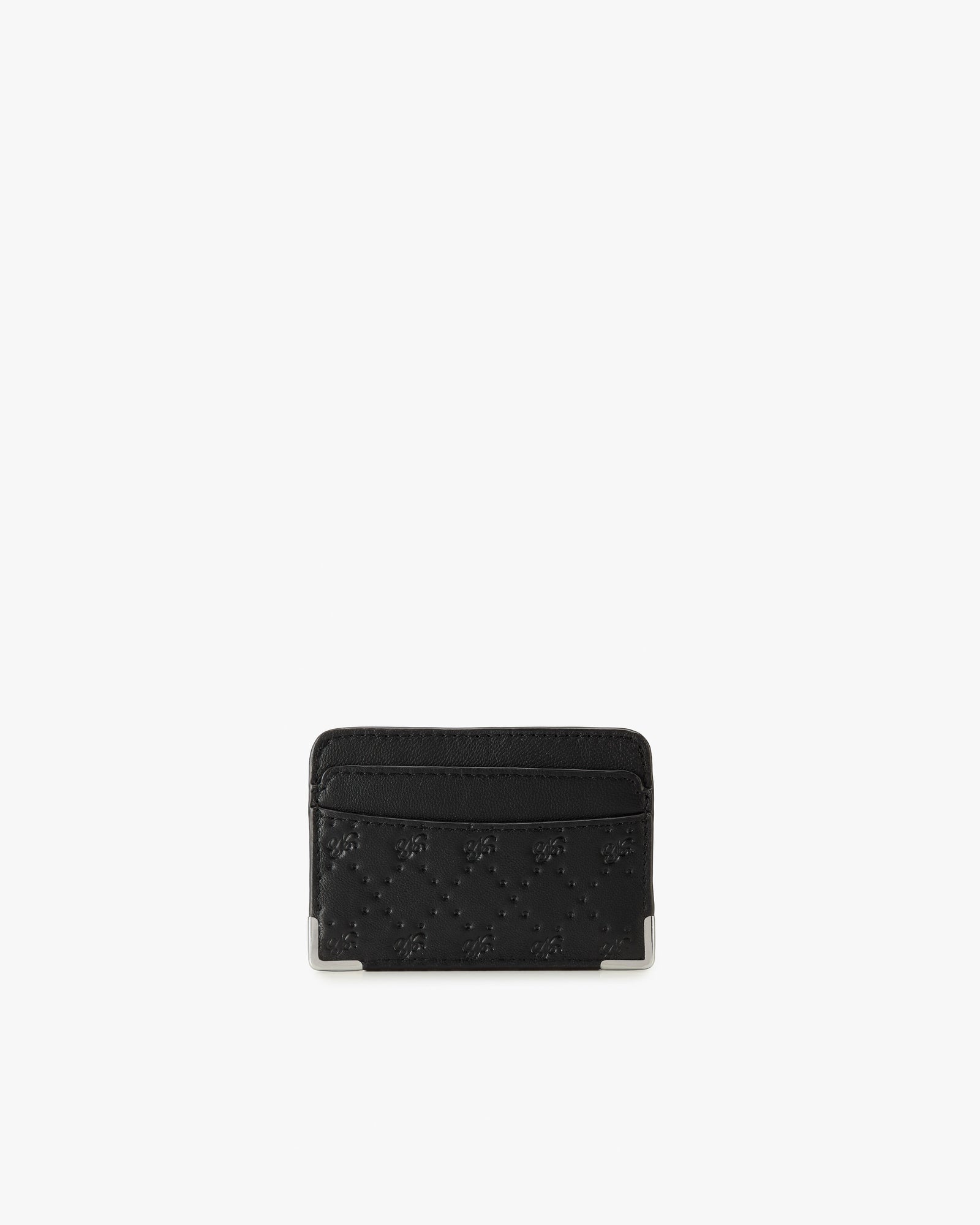 Rose Leather Cardholder Black - Black - image 3