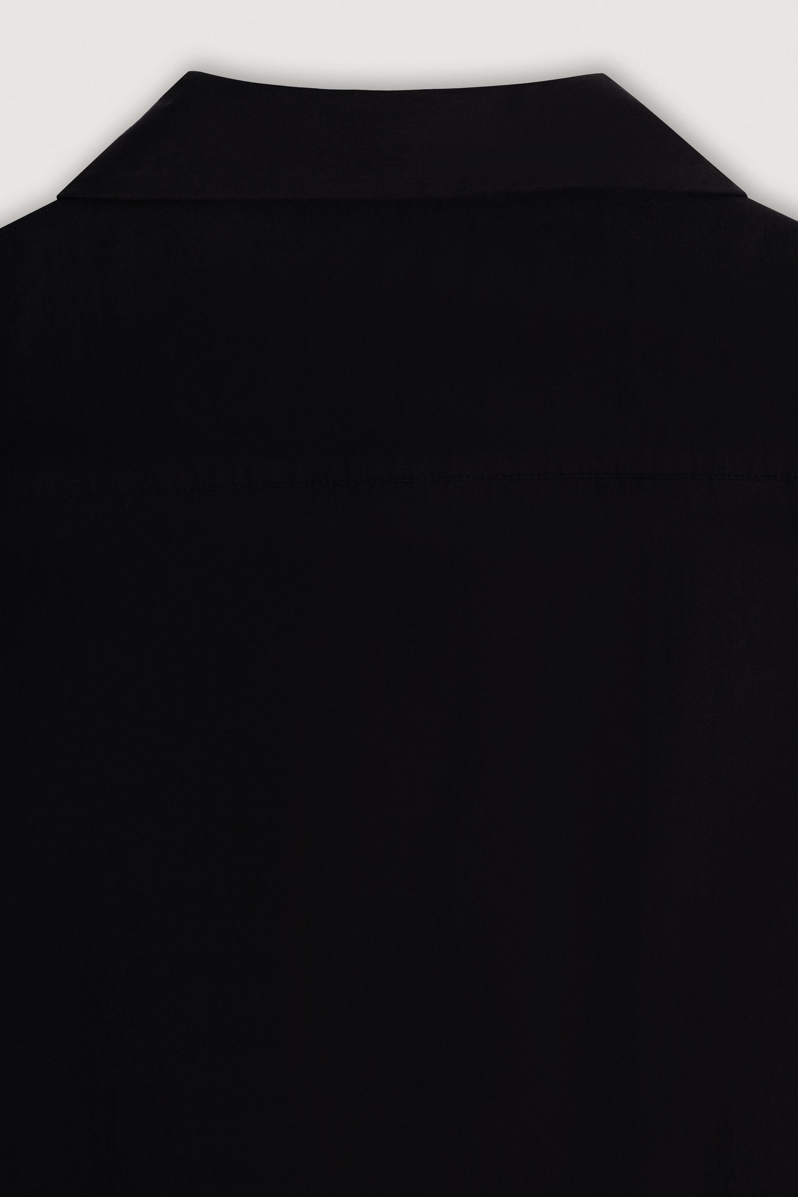 Black Short-sleeves Zip Overshirt - Black - image 5