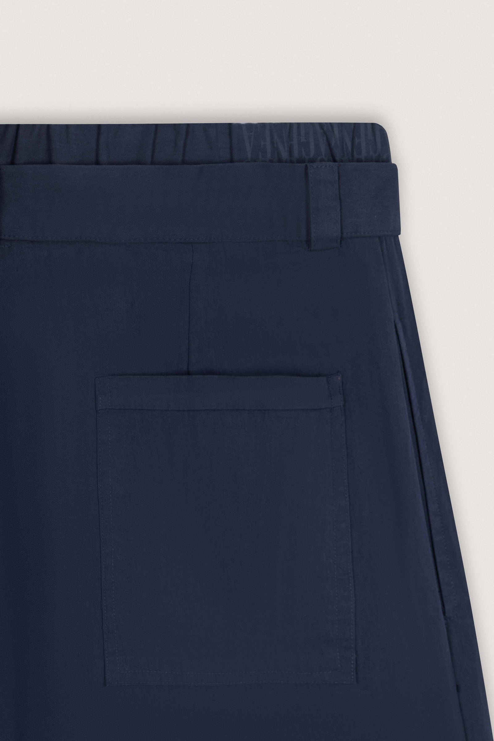 Navy Double-Waist Wide-Leg Pants - Navy - image 3