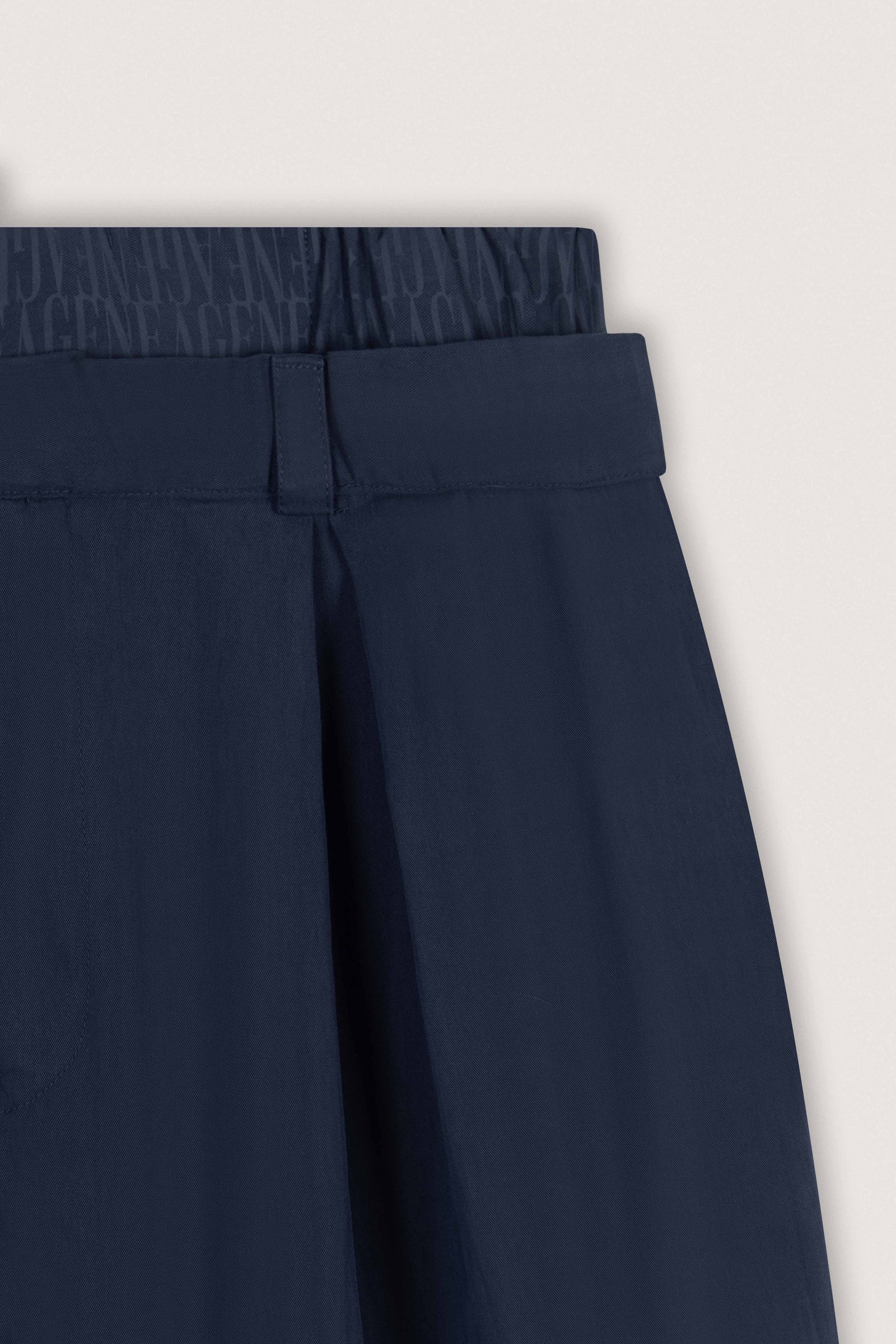 Navy Double-Waist Wide-Leg Pants - Navy - image 4
