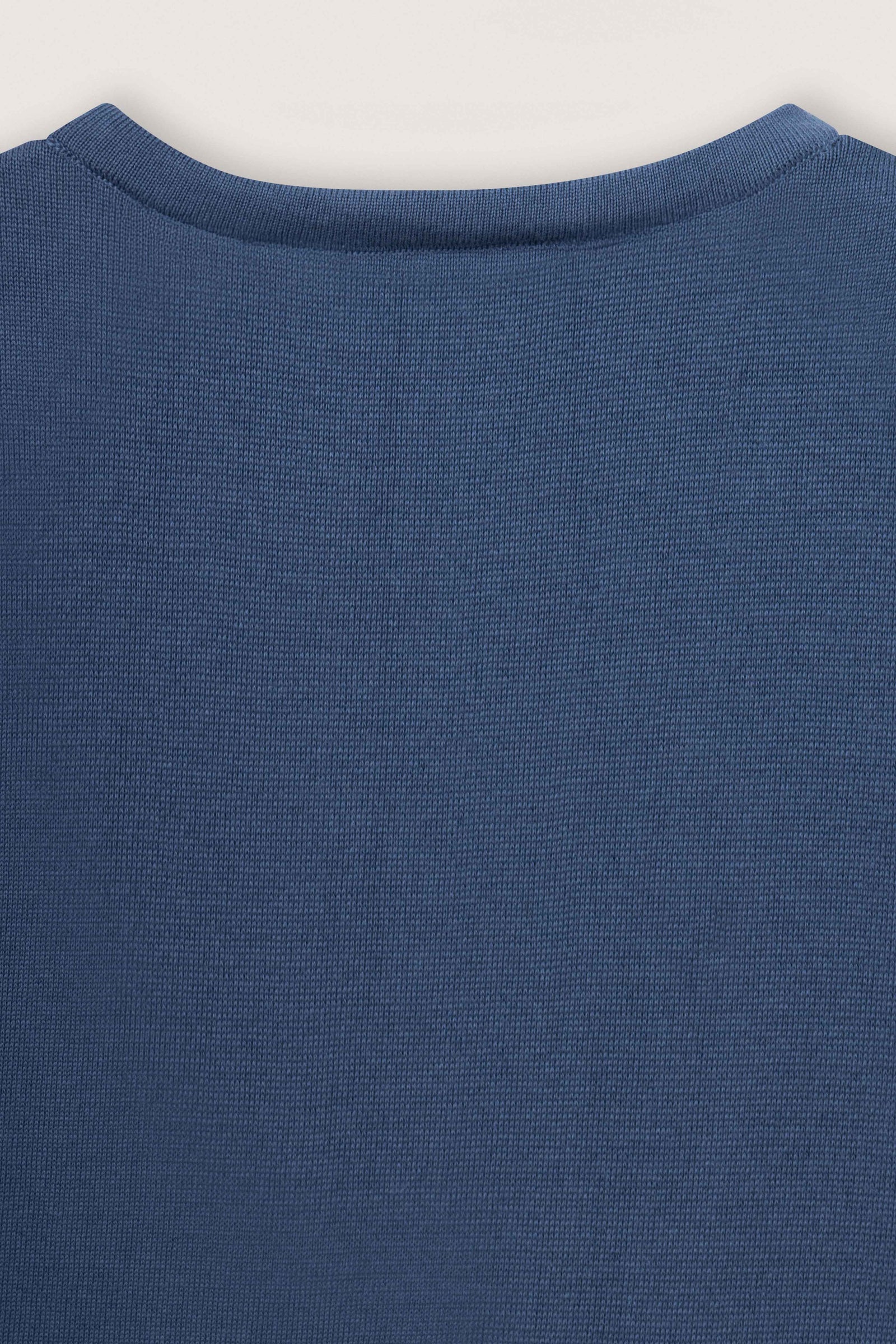 Navy Sleeveless Cotton Knit Top - Black - image 4