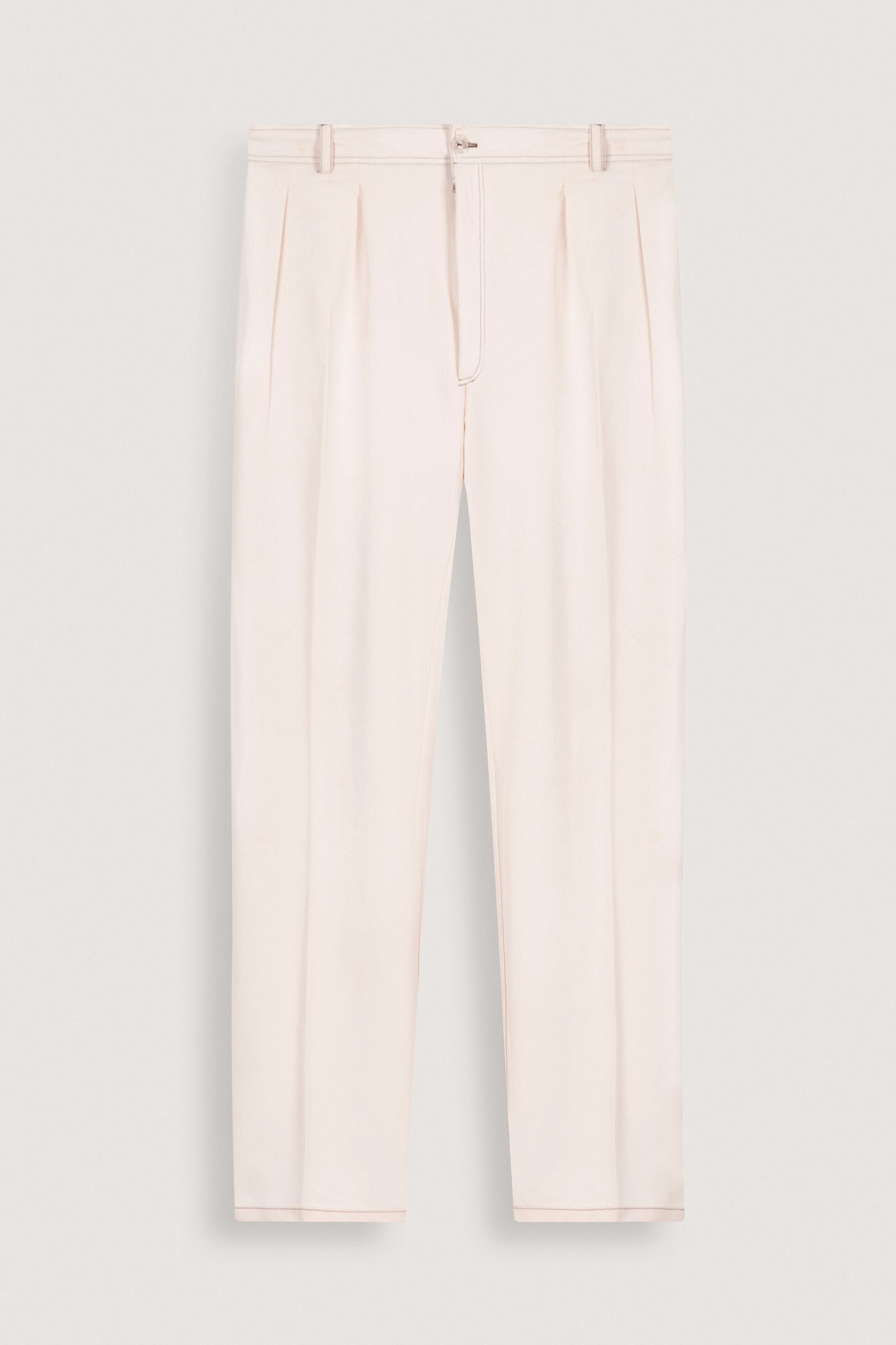 Off-White Pleated Relaxed Pants - Off-White - image 1