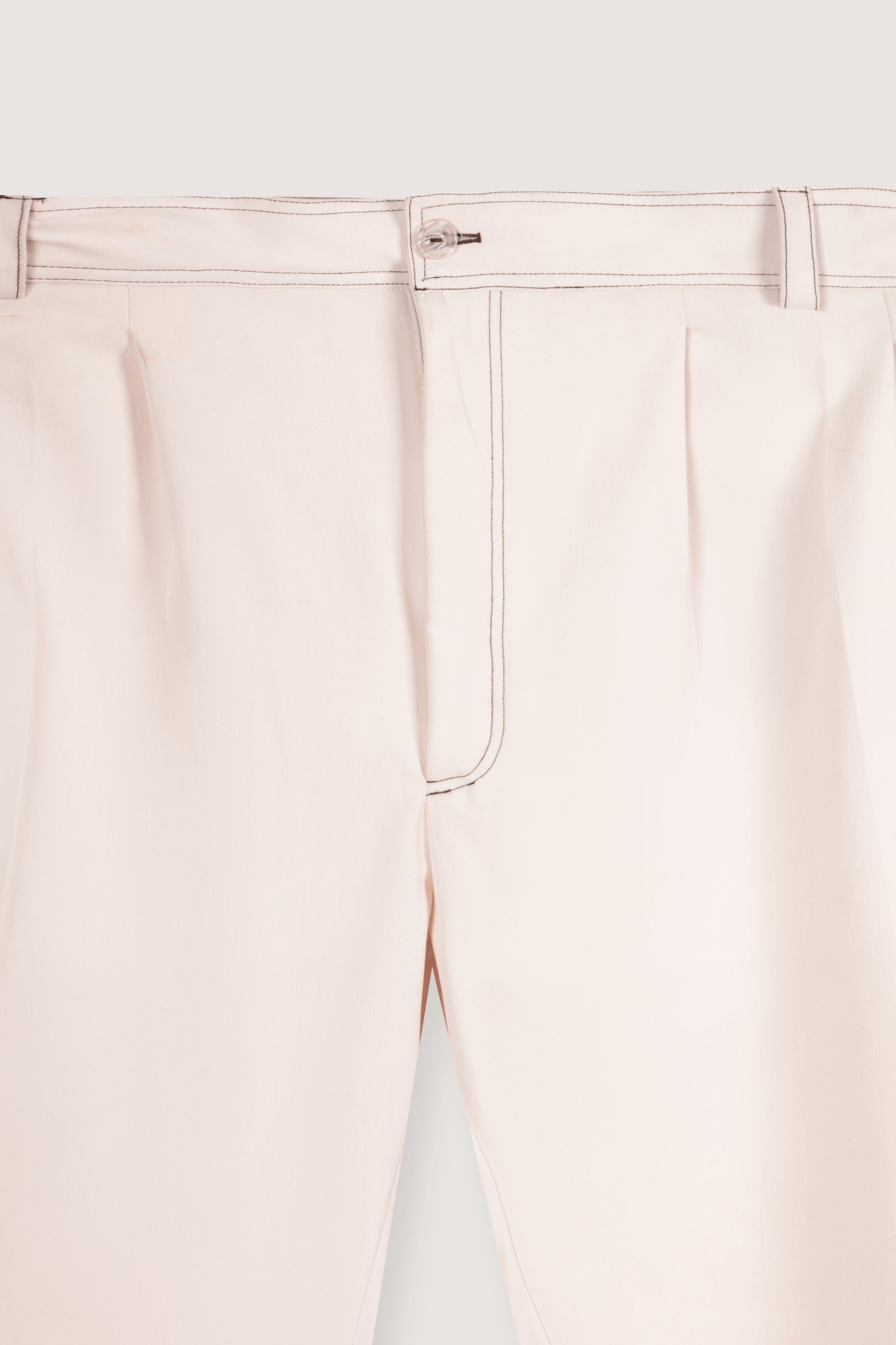 Off-White Pleated Relaxed Pants - Off-White - image 2