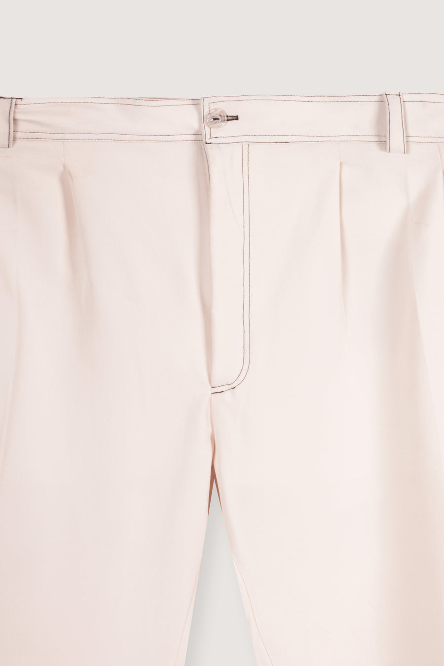 Off-White Pleated Relaxed Pants - Off-White - image 2
