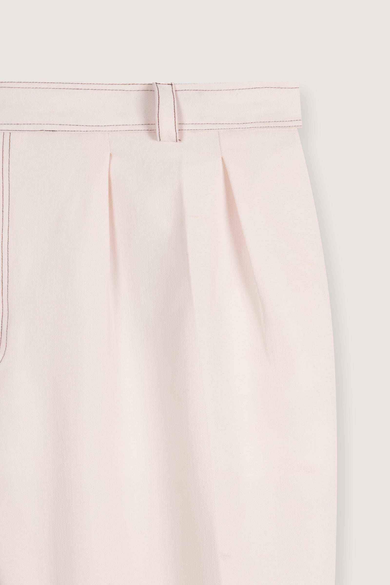 Off-White Pleated Relaxed Pants - Off-White - image 3