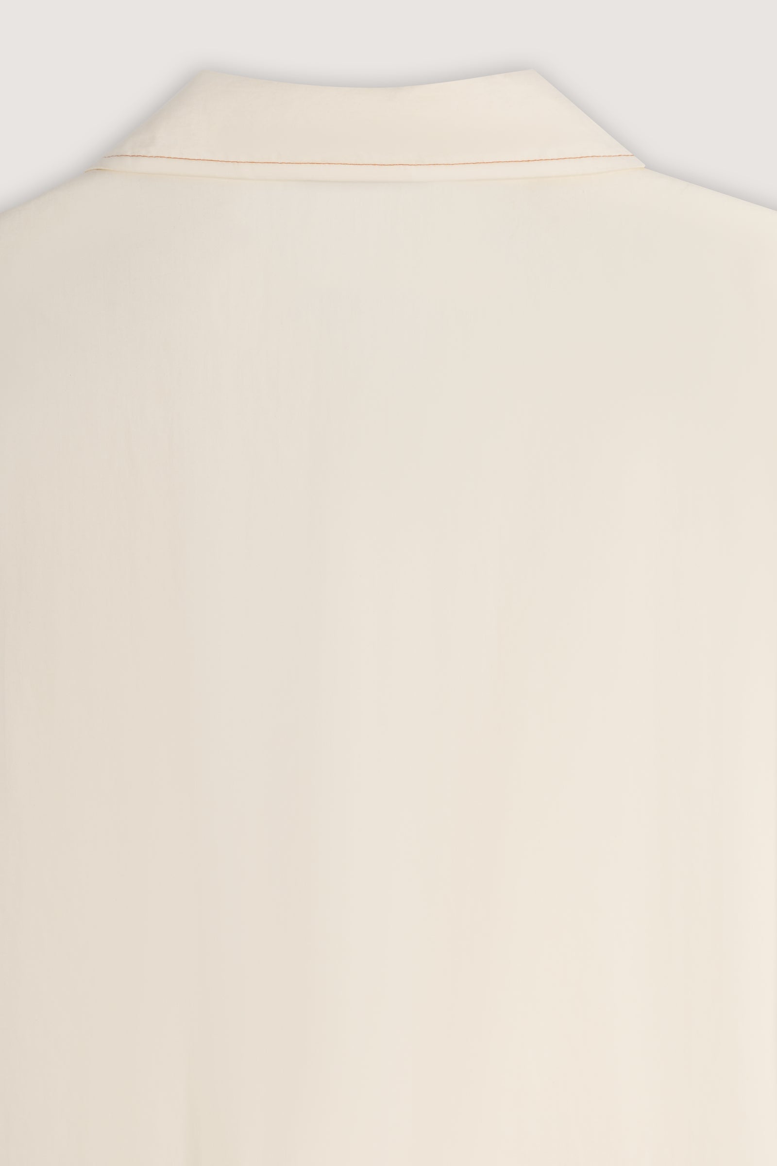 Off-White Short-Sleeve Contrast-Stitch Boxy Shirt - Off-White - image 5