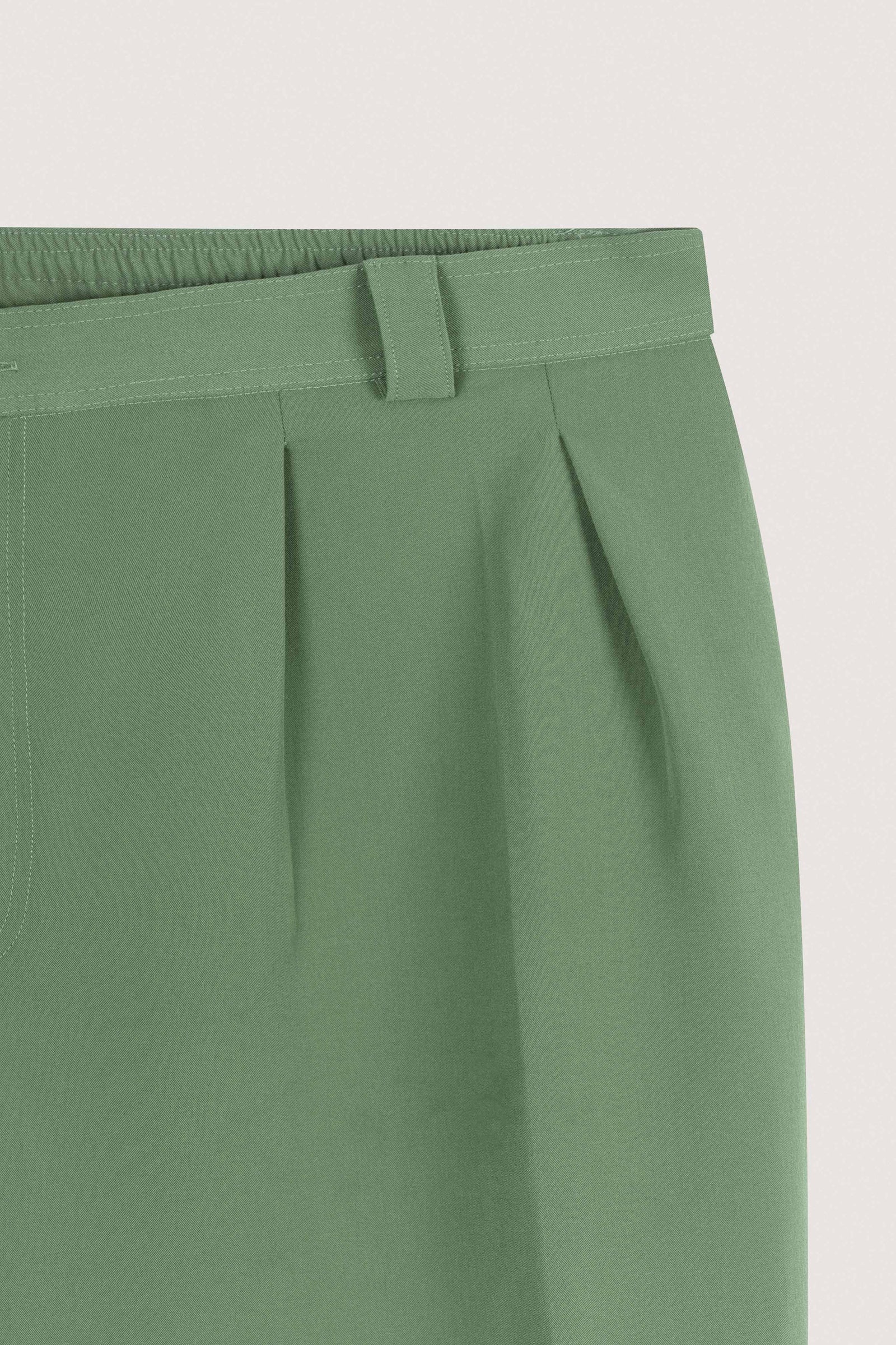 Pistachio Pleated Relaxed Pants - Pistachio - image 2