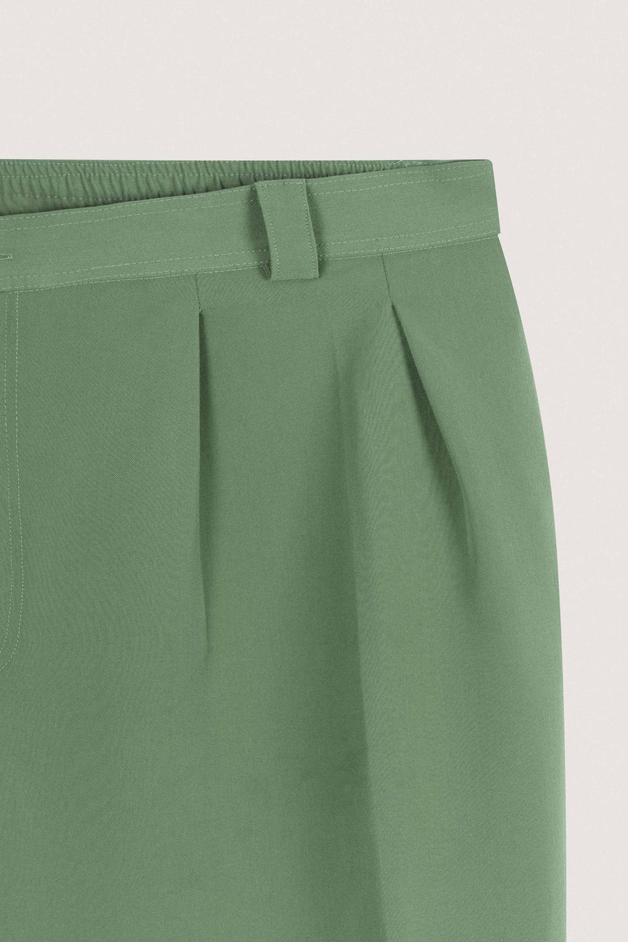 Pistachio Pleated Relaxed Pants - Pistachio - image 2