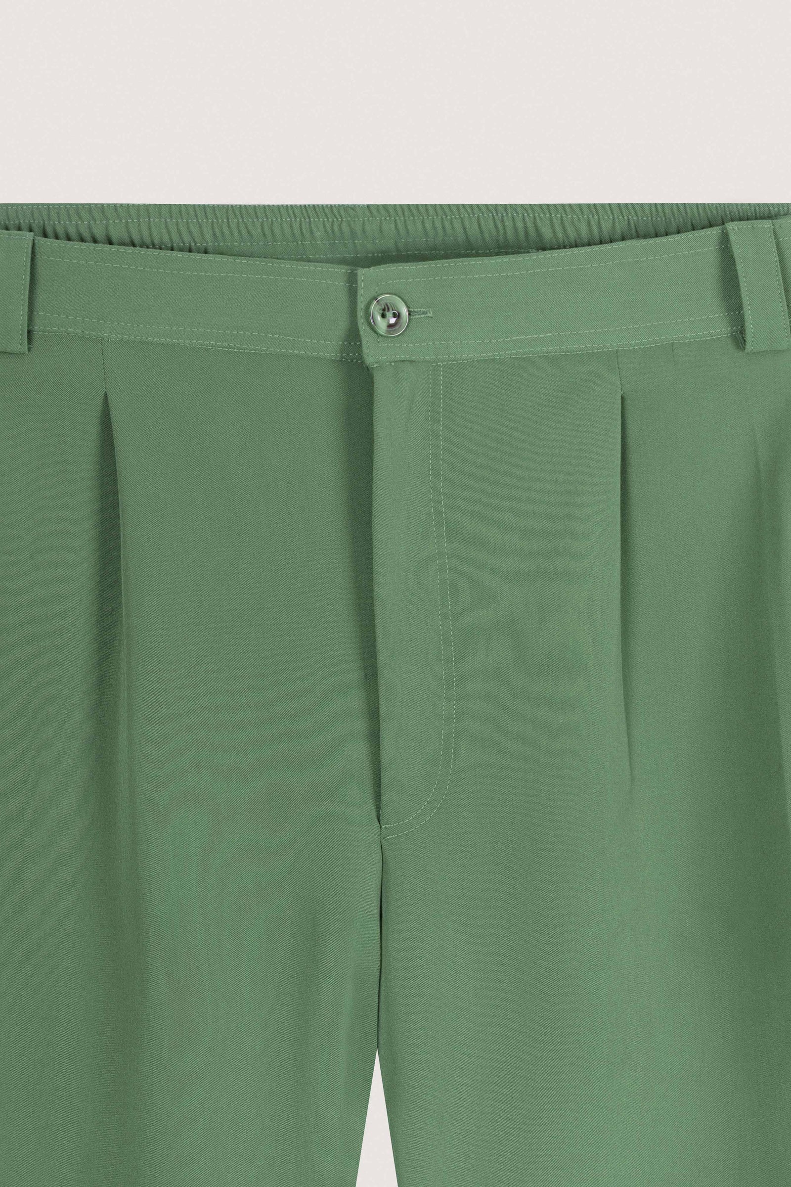 Pistachio Pleated Relaxed Pants - Pistachio - image 3