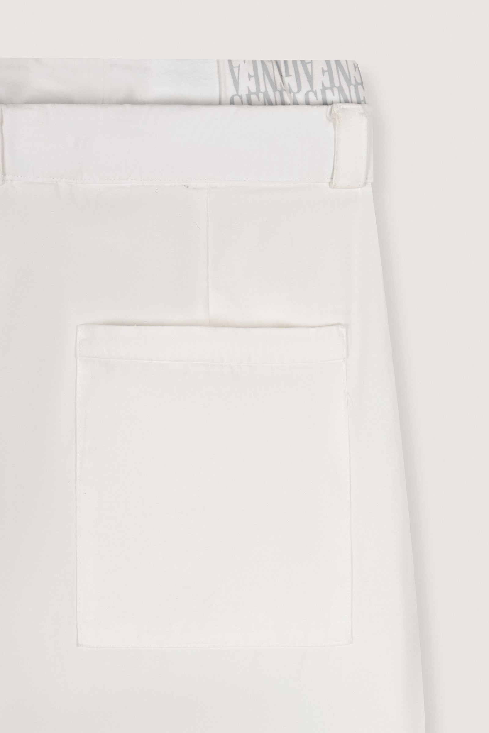 White Double-Waist Wide-Leg Pants - White - image 2