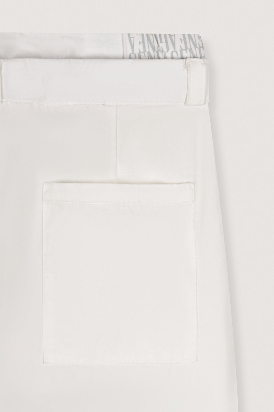 White Double-Waist Wide-Leg Pants - White - image 2