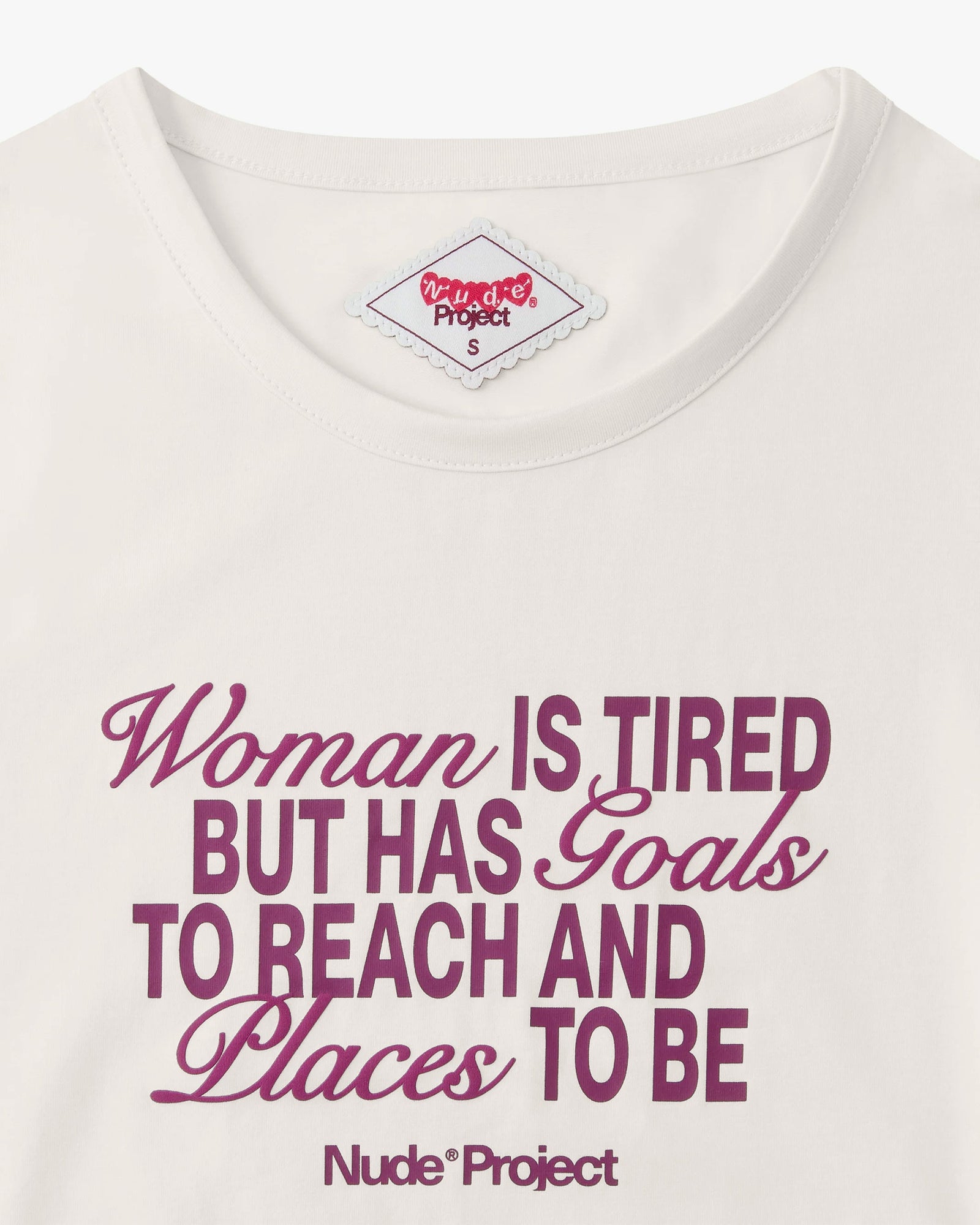 Goals Baby Tee Marshmallow - MARSHMALLOW - image 2