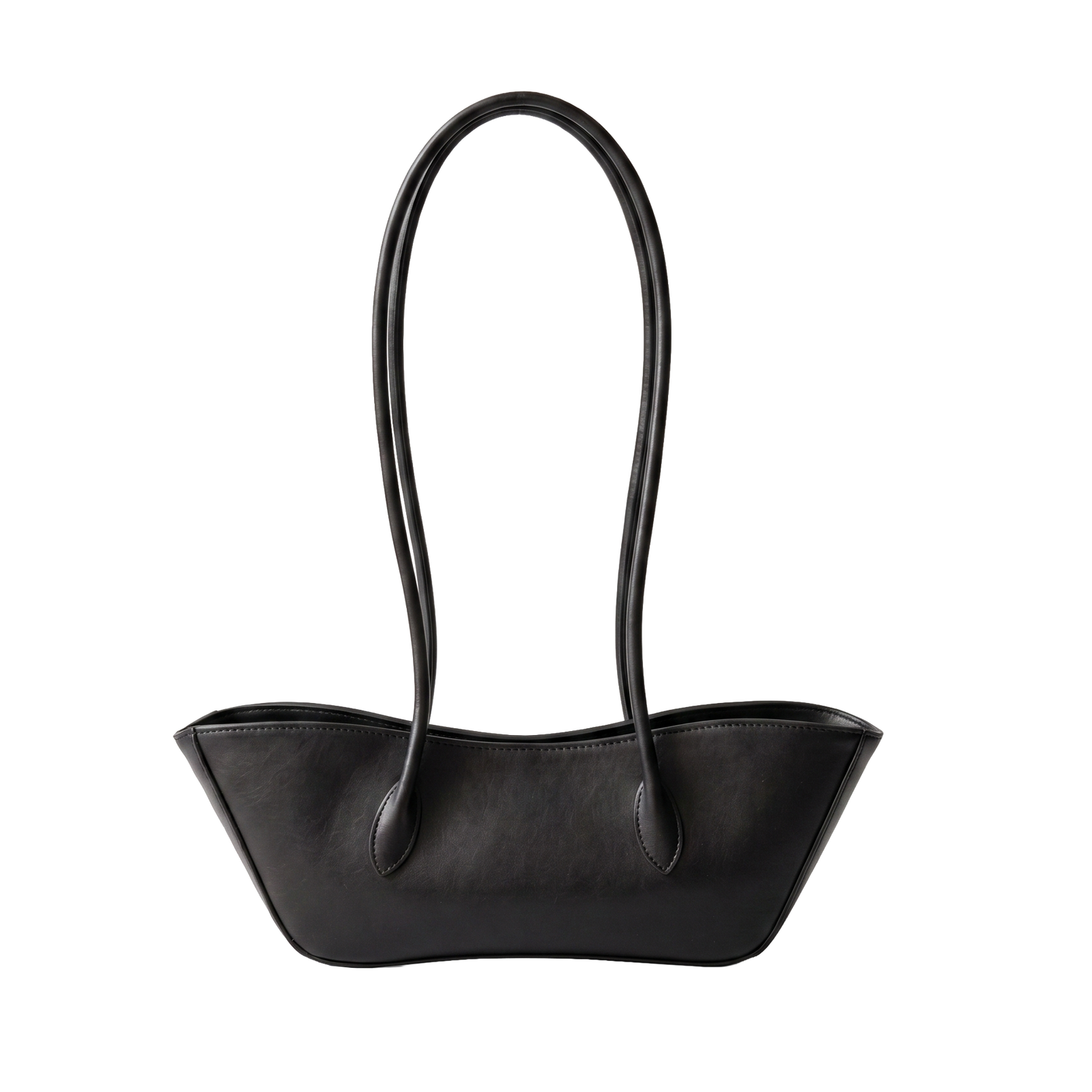 Black Boat Shoulder Bag - Midnight Black - image 1