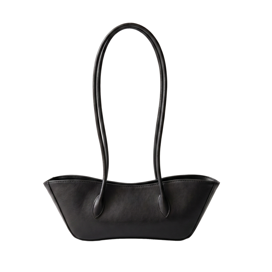 Black Boat Shoulder Bag - Midnight Black - image 1