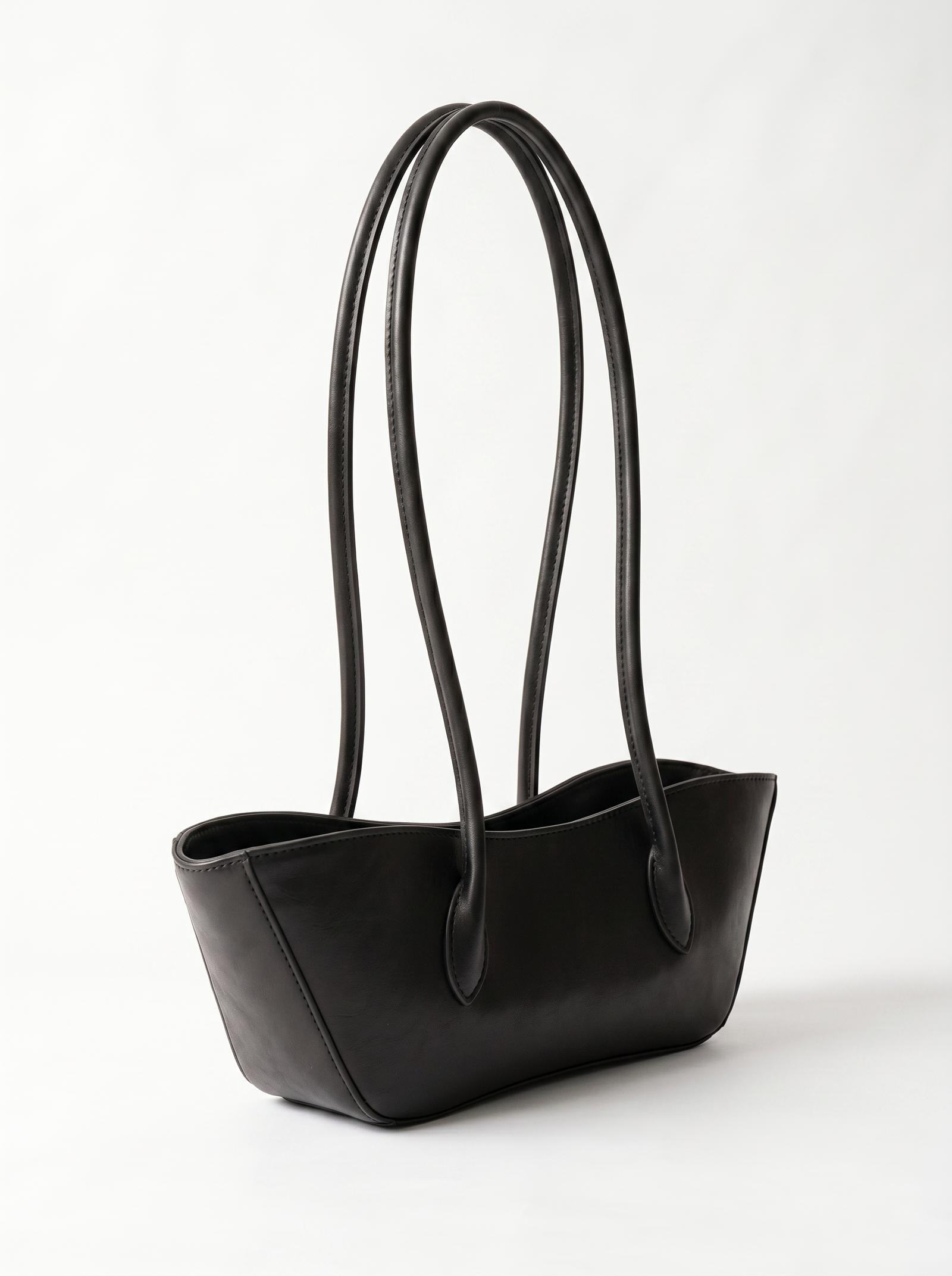 Black Boat Shoulder Bag - Midnight Black - image 2