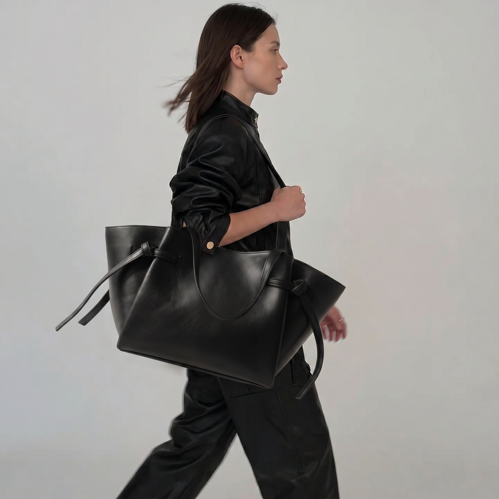 Black Freeform Tote Bag - Midnight Black - image 7