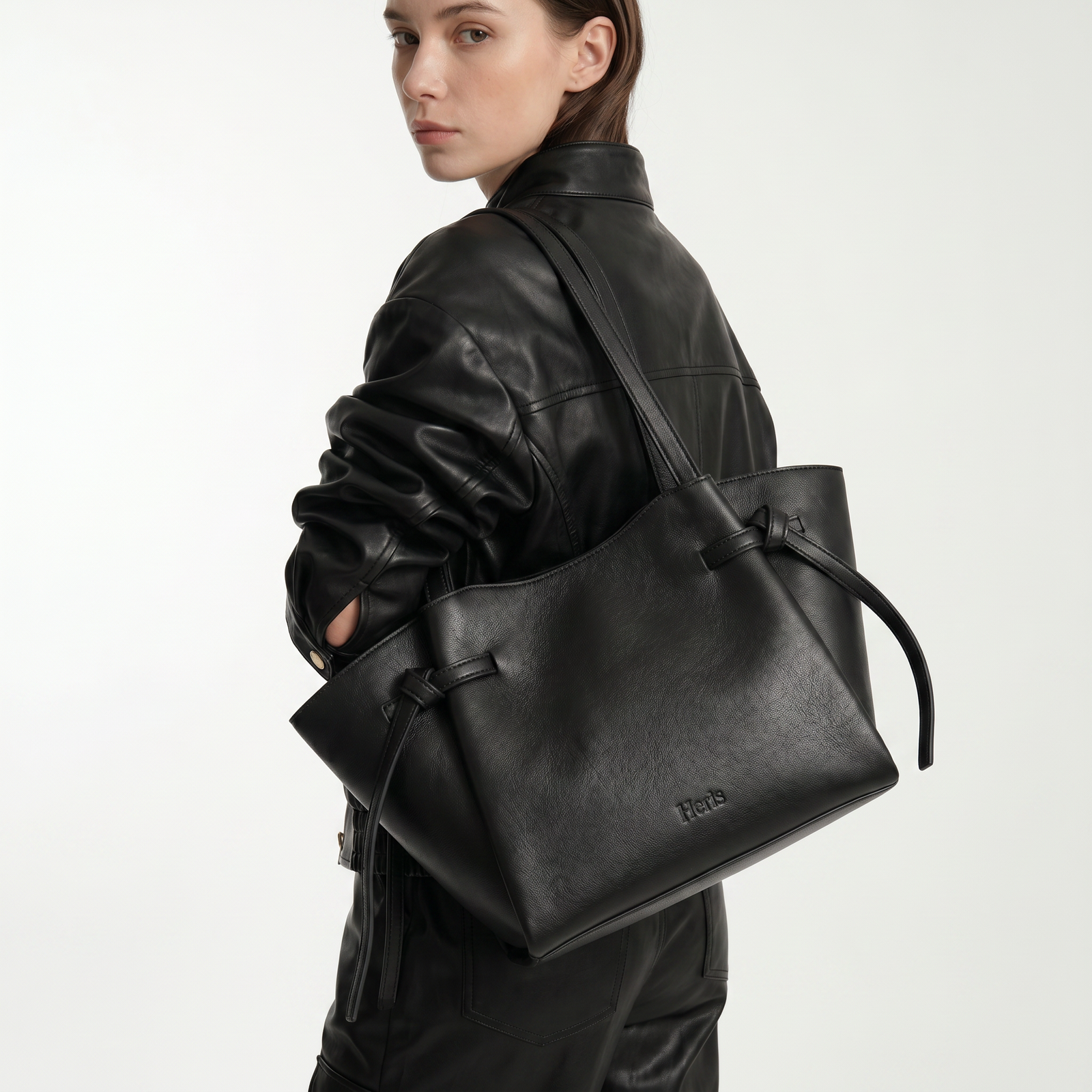 Black Freeform Tote Bag - Midnight Black - image 6