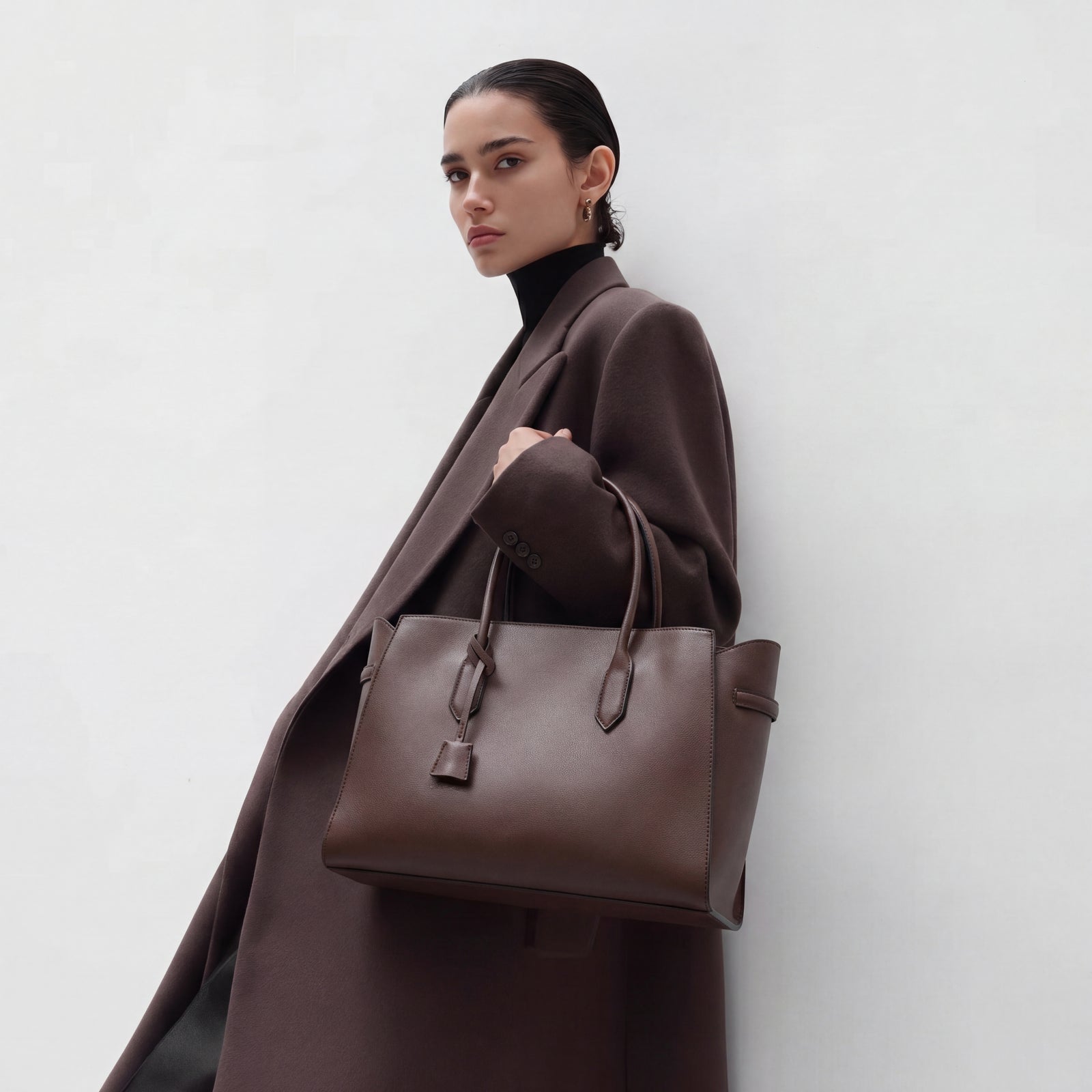 Brown Vioné Tote Shoulder Bag - Brown - image 4