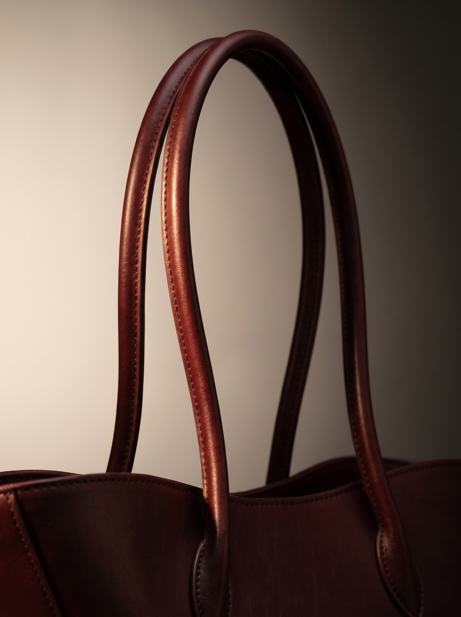 Burgundy Boat Shoulder Bag - Burgundy - image 3