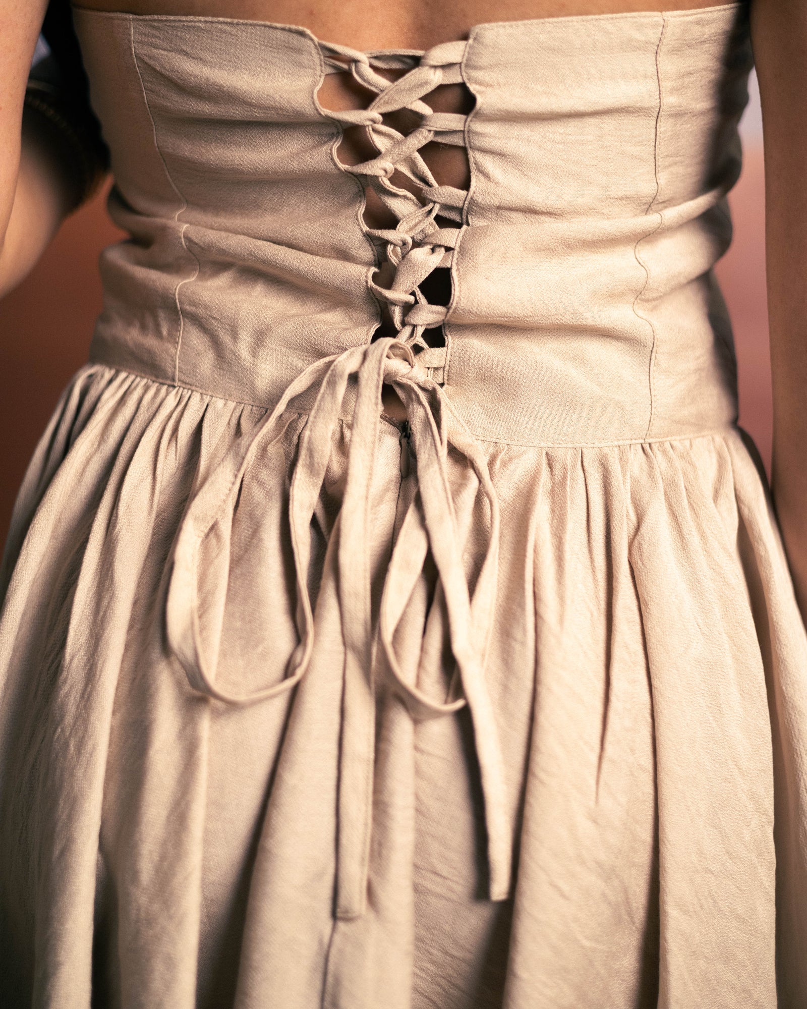 Swank Dress - Beige - image 5