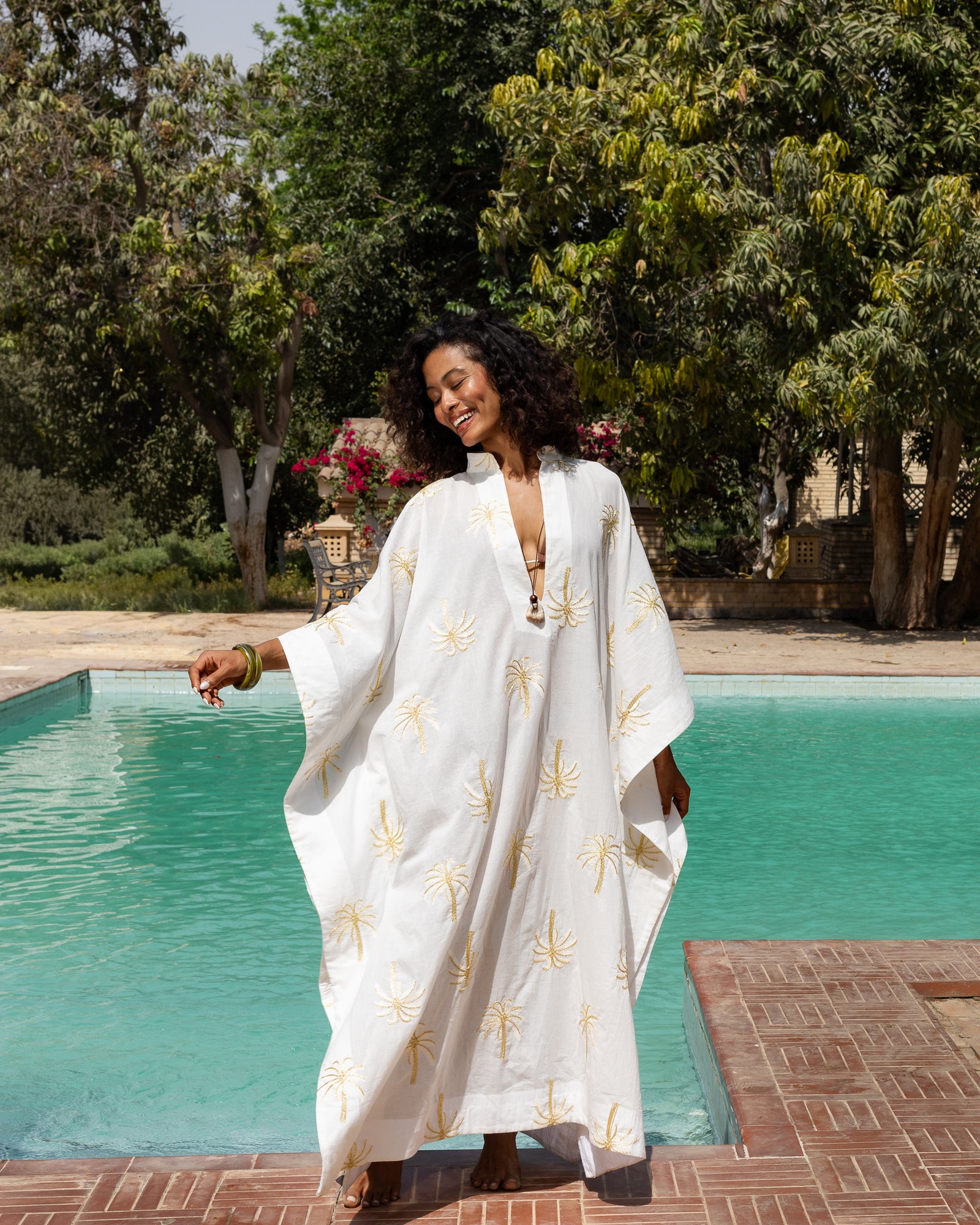 The Oasis Resort Kaftan - White - image 4