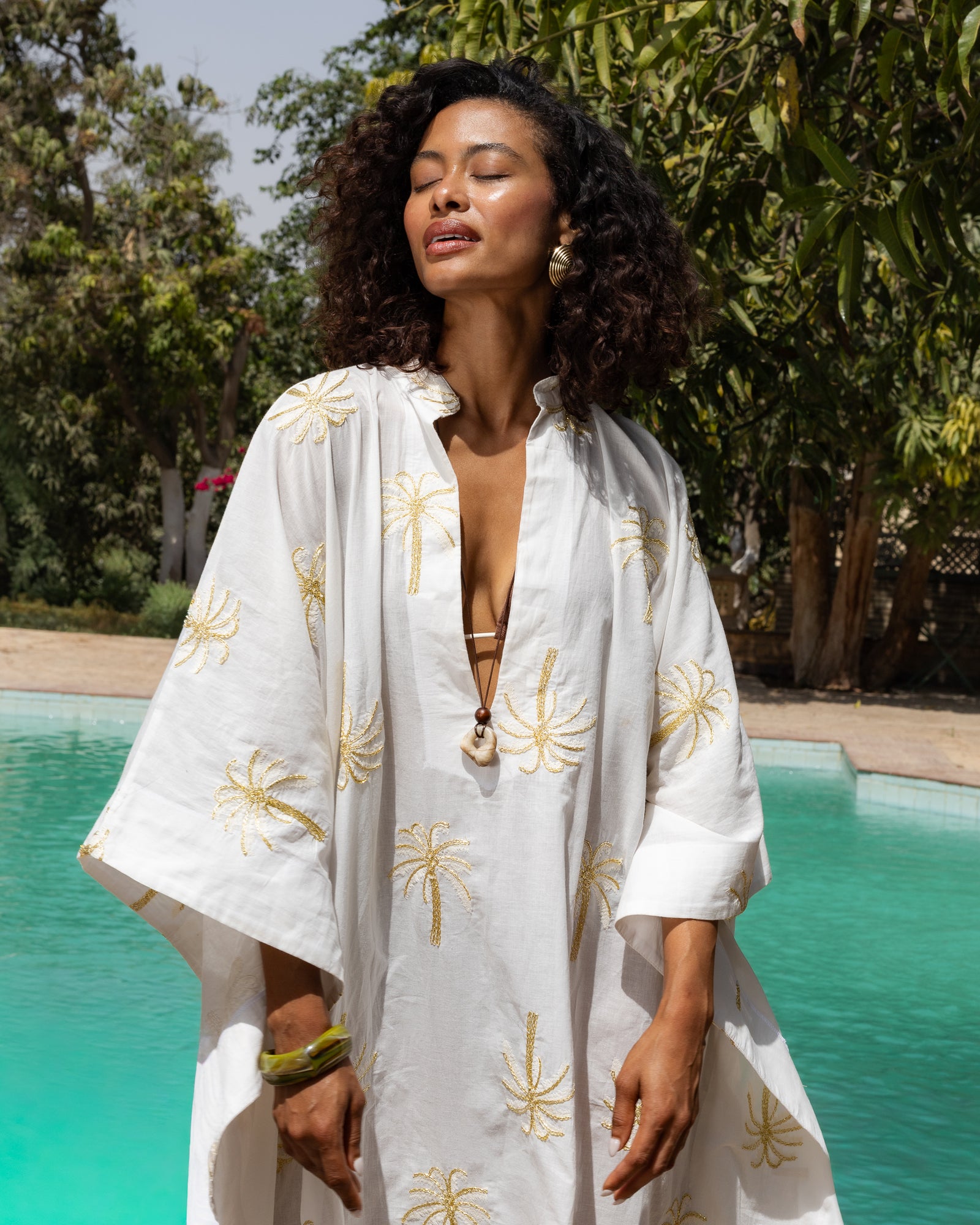 The Oasis Resort Kaftan - White - image 5