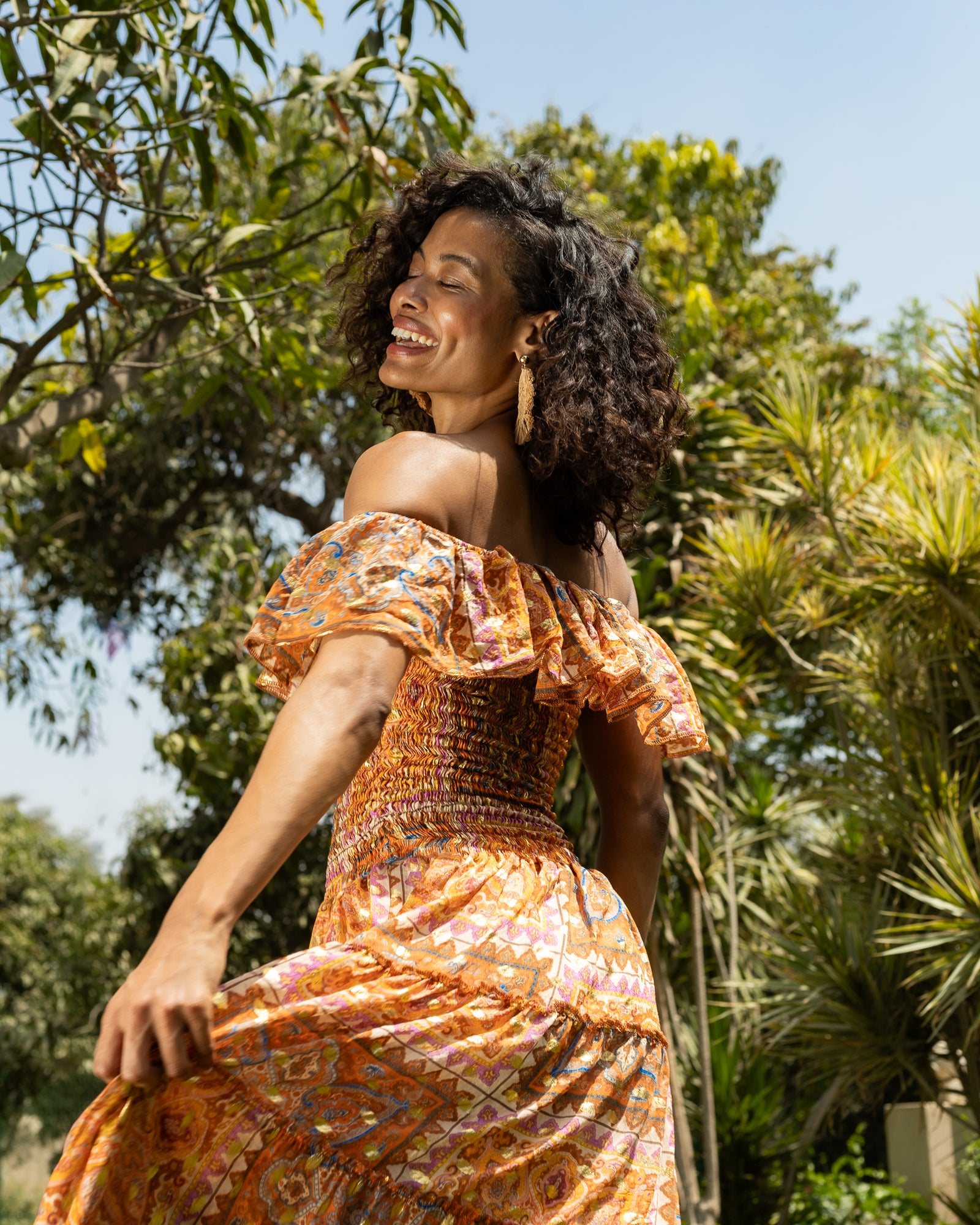 The Samba Dress - Orange - image 2